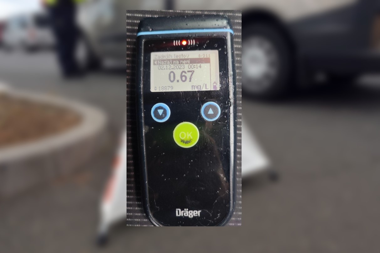 Policija, Kranj, alko test