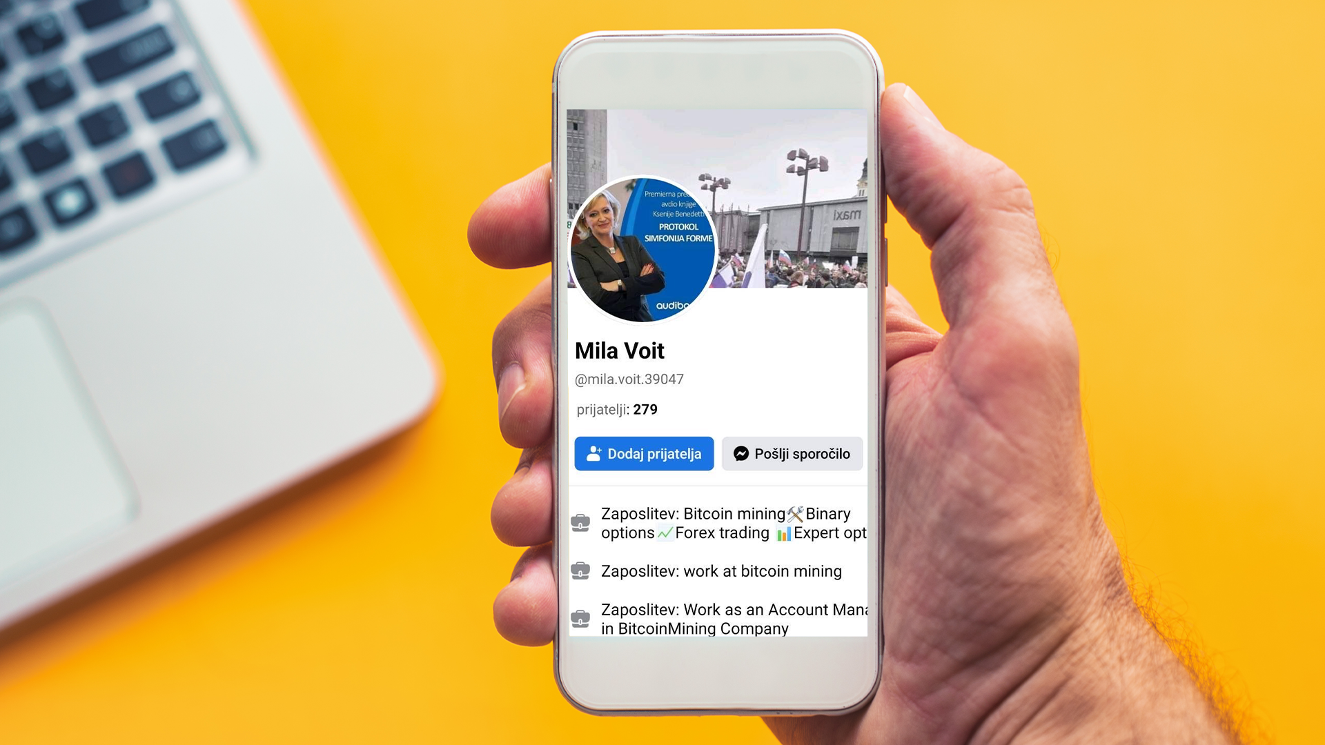 spletna prevara, goljufija, ksenija benedetti