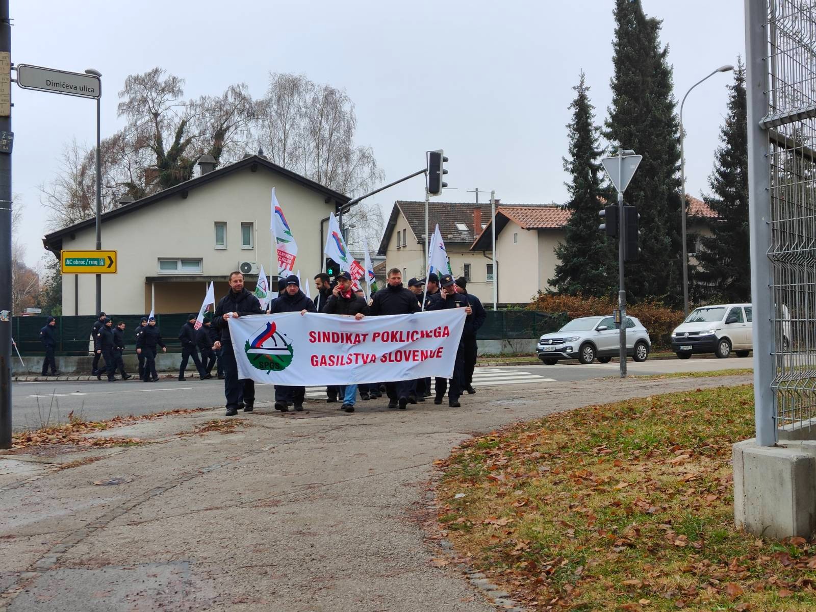 Sindikat poklicnega gasilstva (Foto: N1)