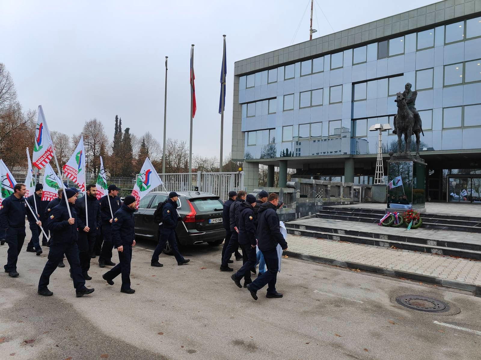 Sindikat poklicnega gasilstva (Foto: N1)