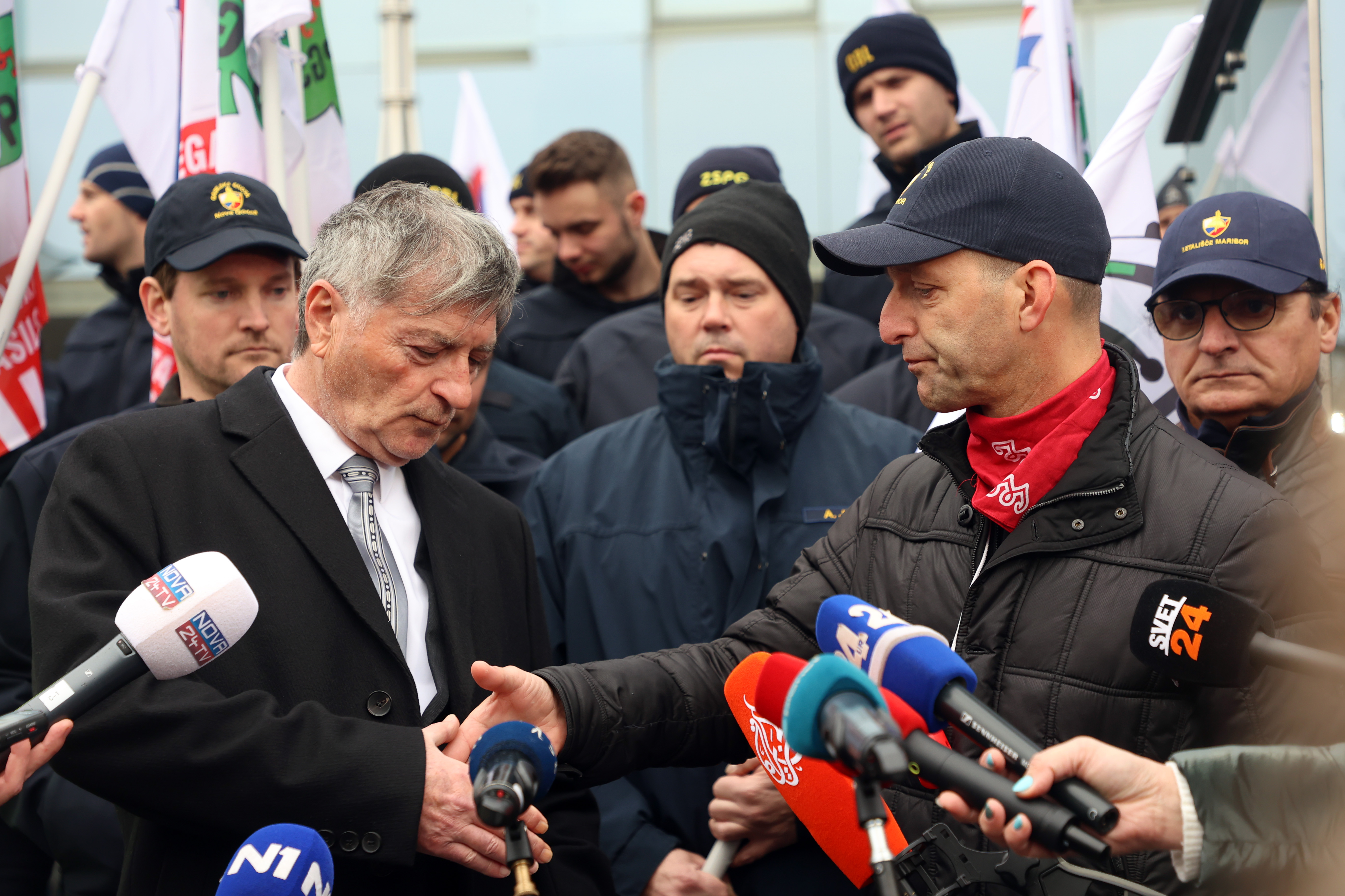Protest poklicnih gasilcev (Foto: Borut Živulovič/BOBO)