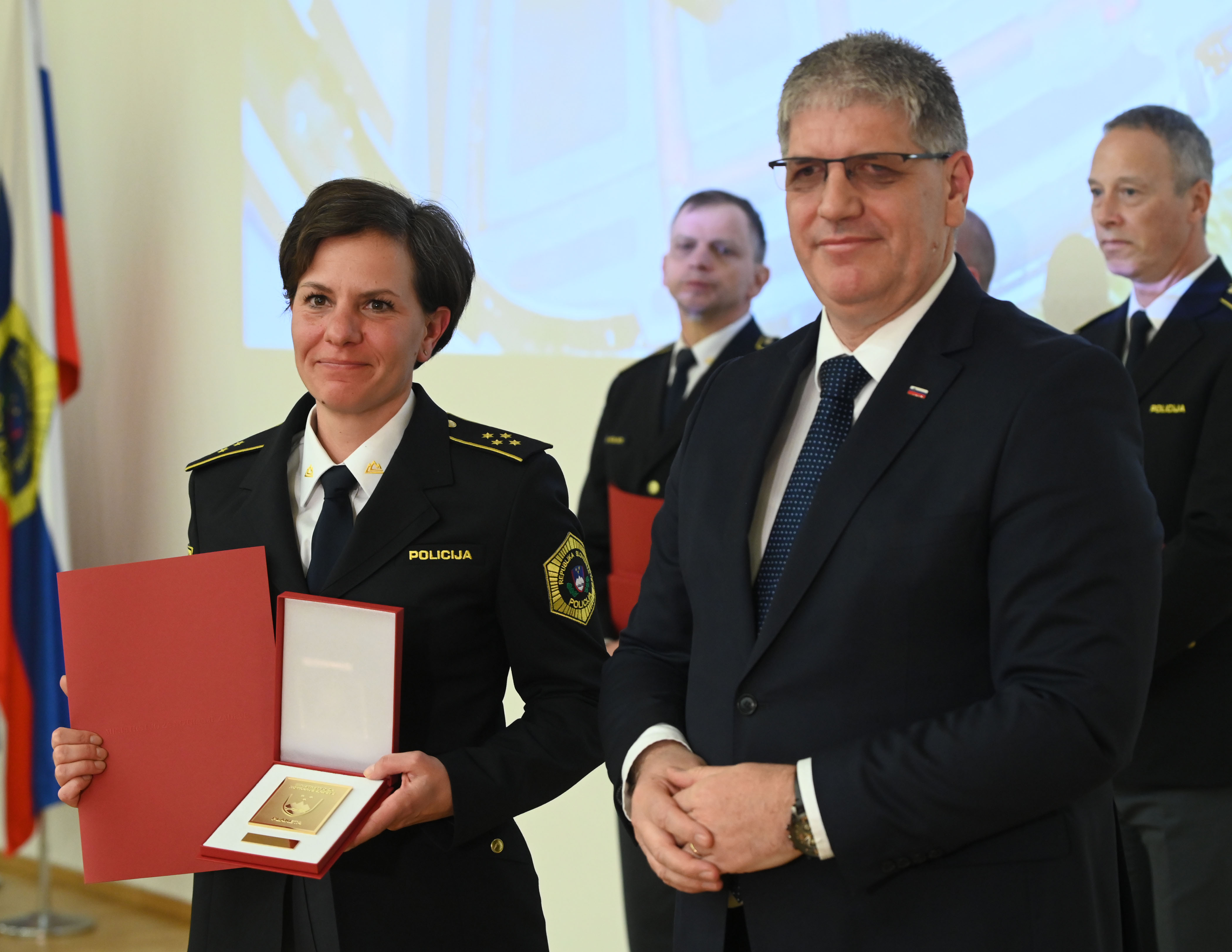 podelitev medalj, policija