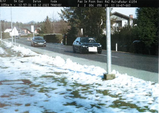 voznica začetnica, prekoračitev hitrosti