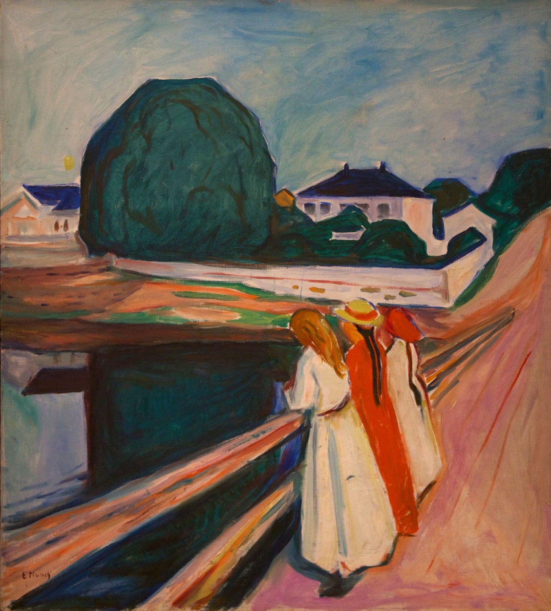 Dekleta na mostu, Edvard Munch