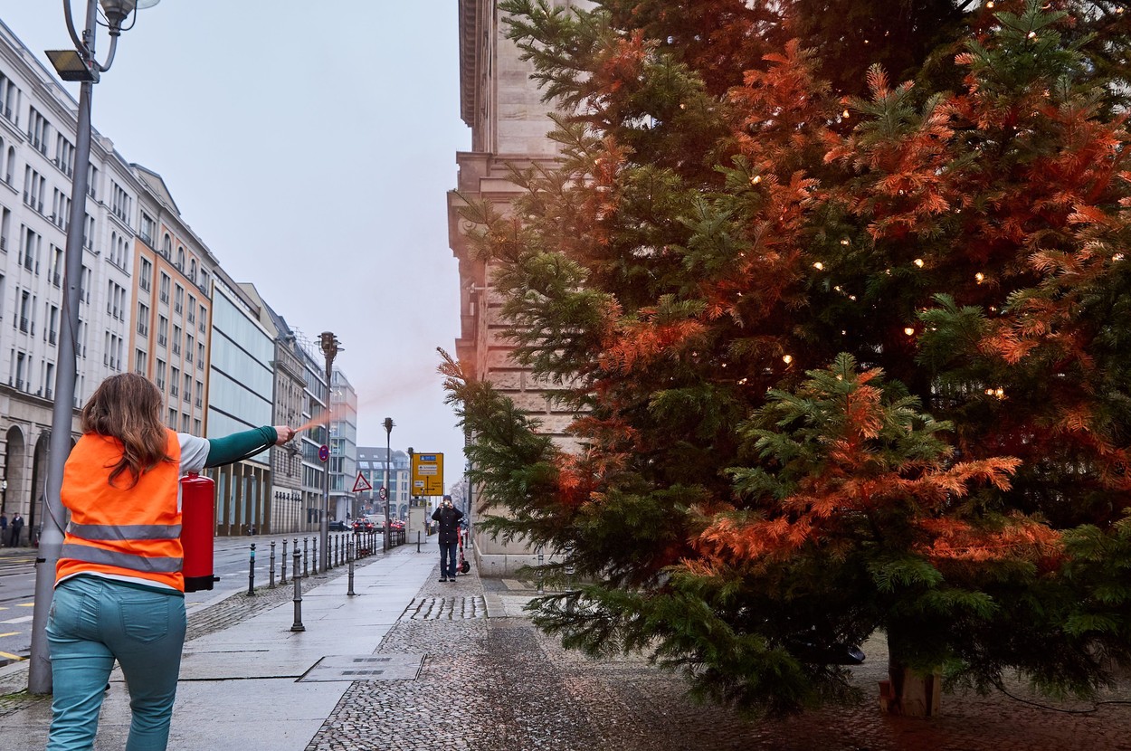 Okoljski aktivist iz skupine Last Generation