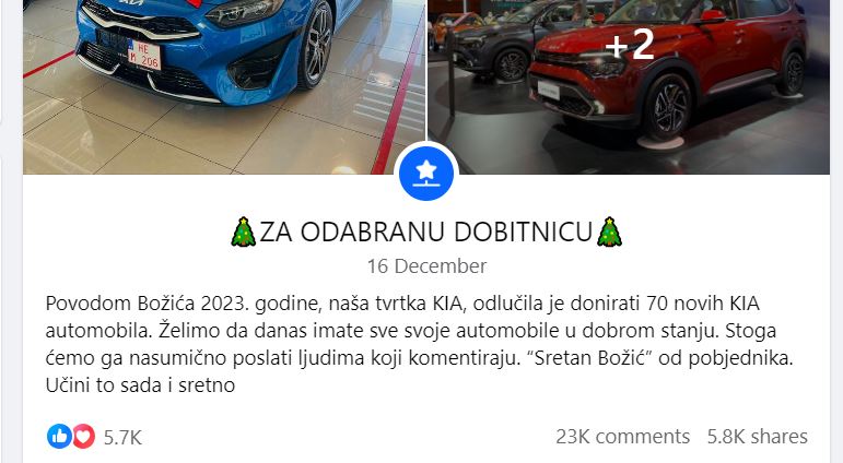 lažna nagradna igra