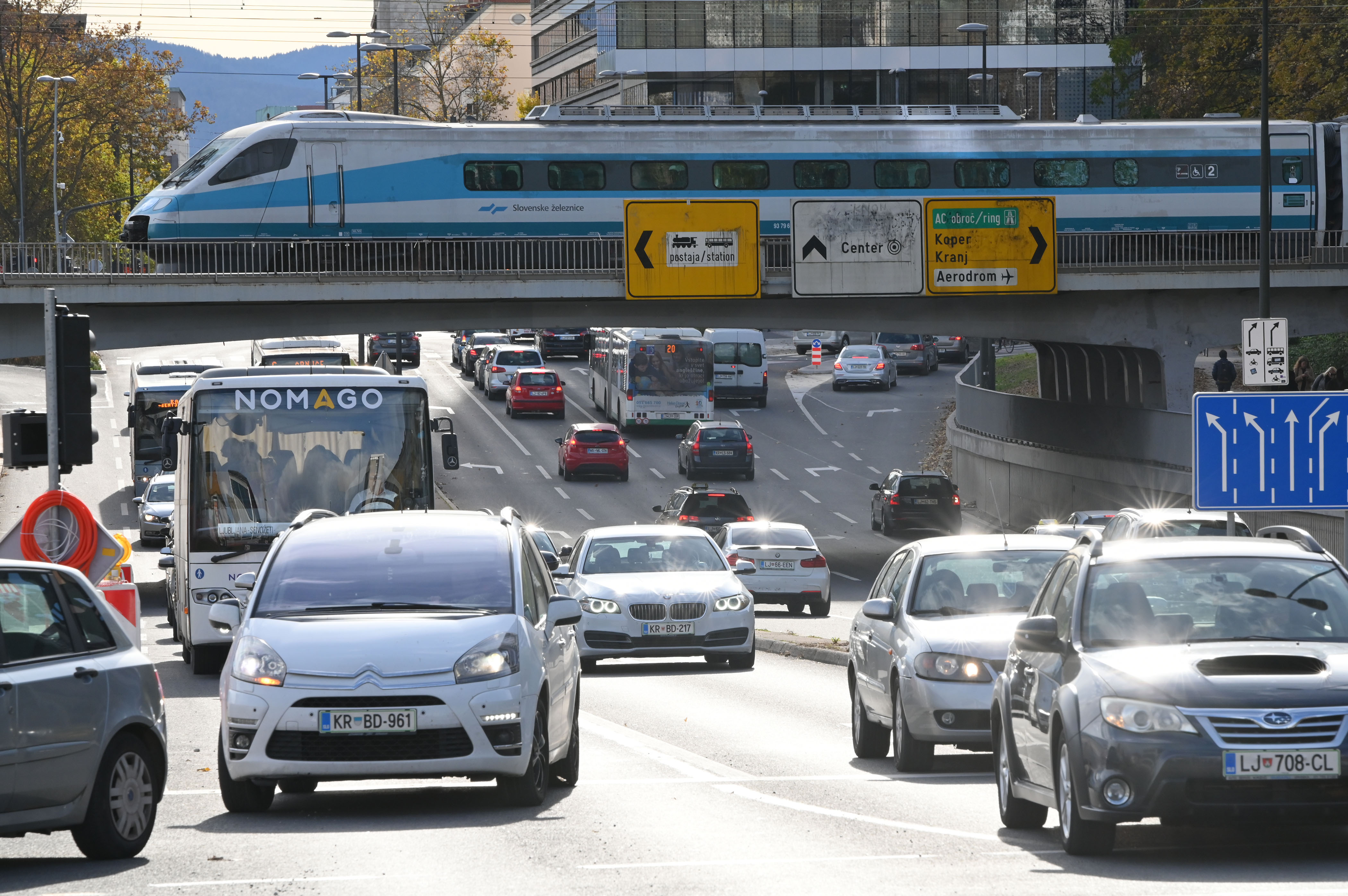 dunajska cesta, potniški center ljubljana