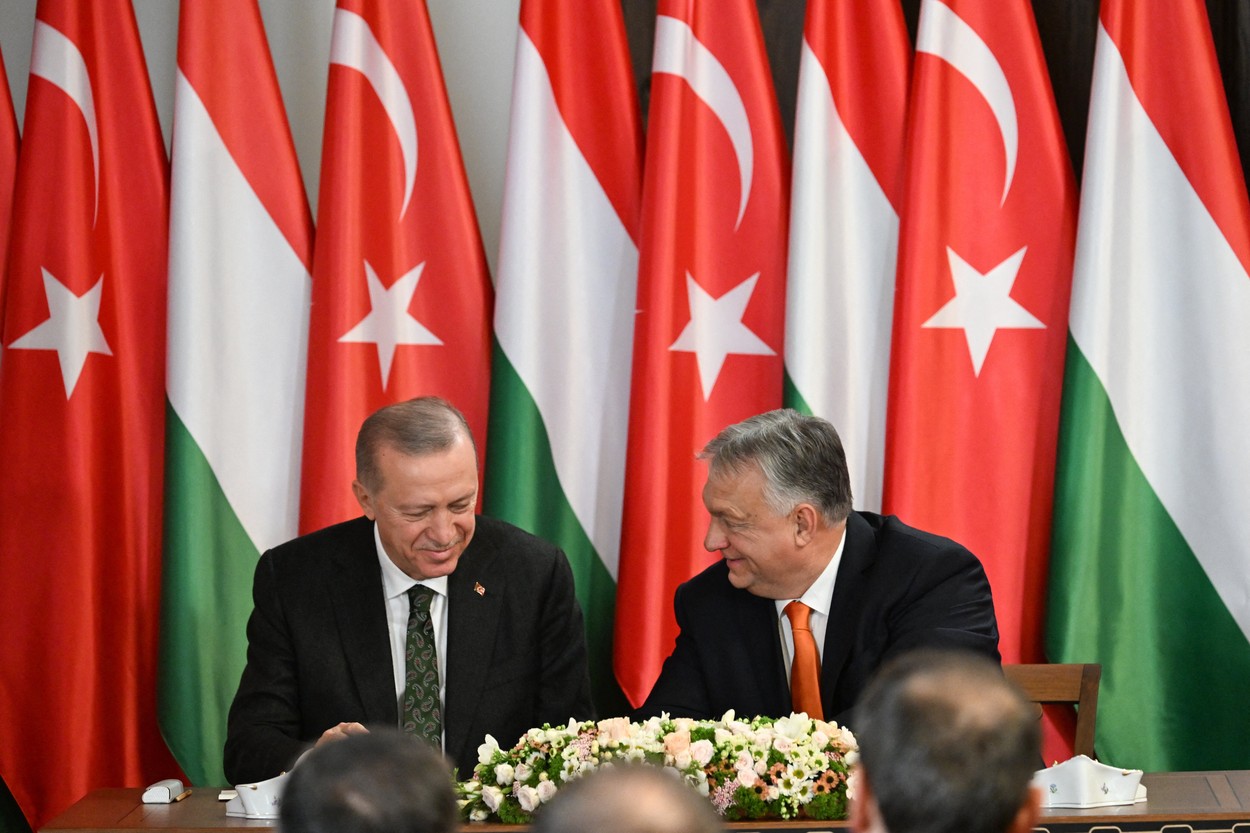Viktor Orban in Recep Tayyip Erdogan