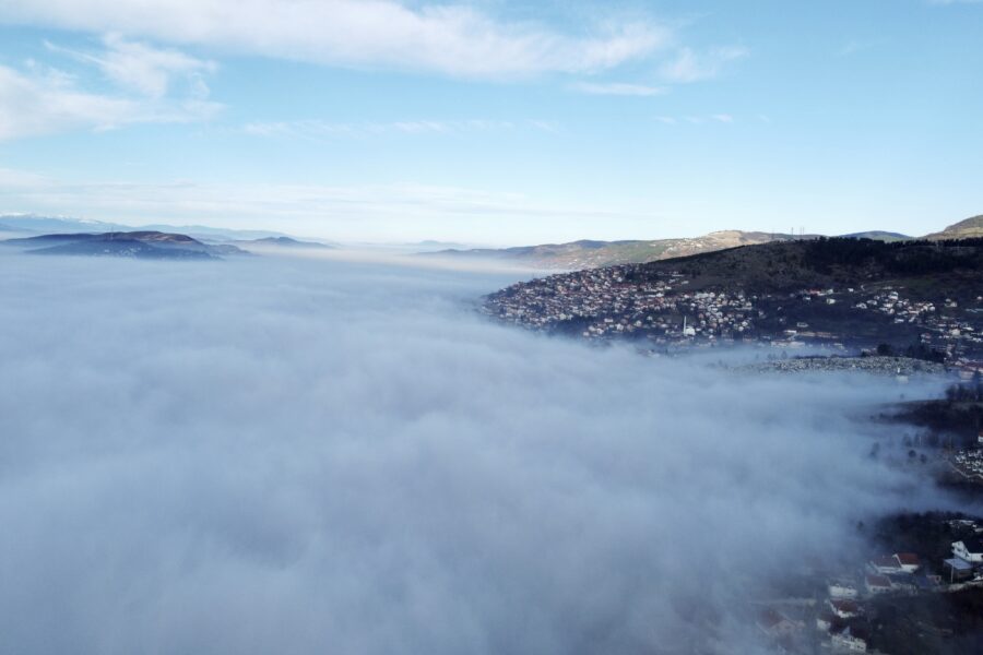 onesnažen zrak nad Sarajevom