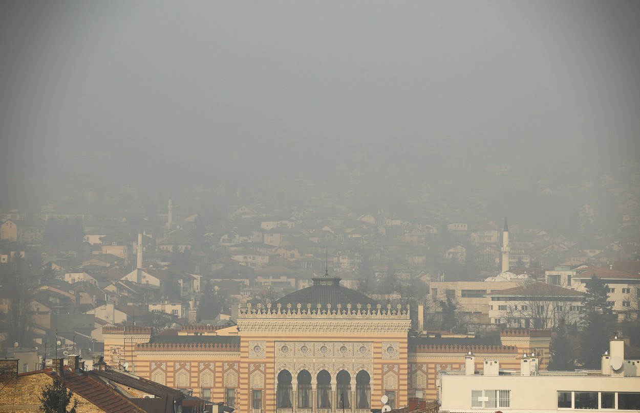onesnažen zrak nad Sarajevom