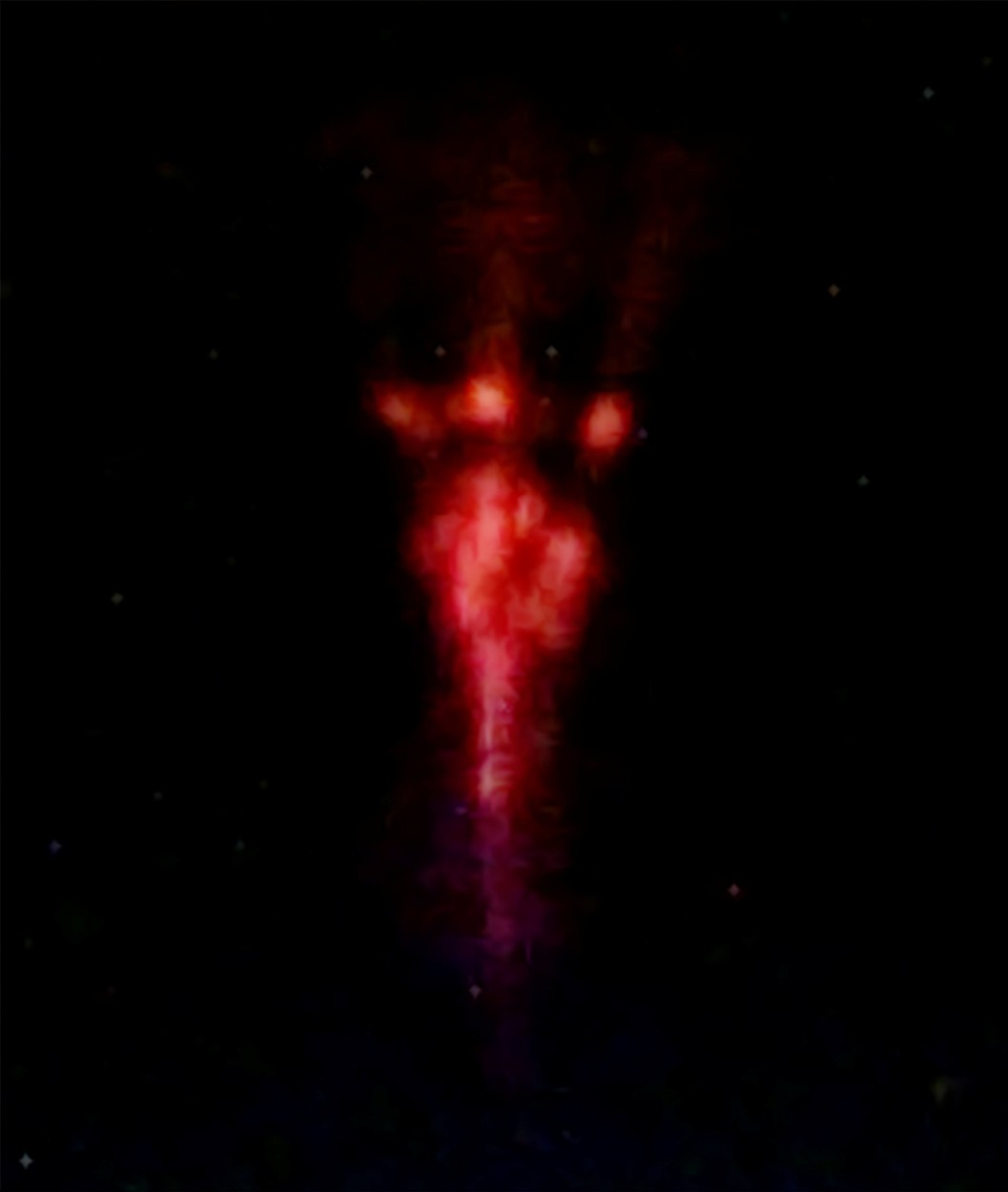 rdeči duh, prehodni svetlobni dogodek, vesolje, ESA, ISS, Mednarodna vesoljska postaja