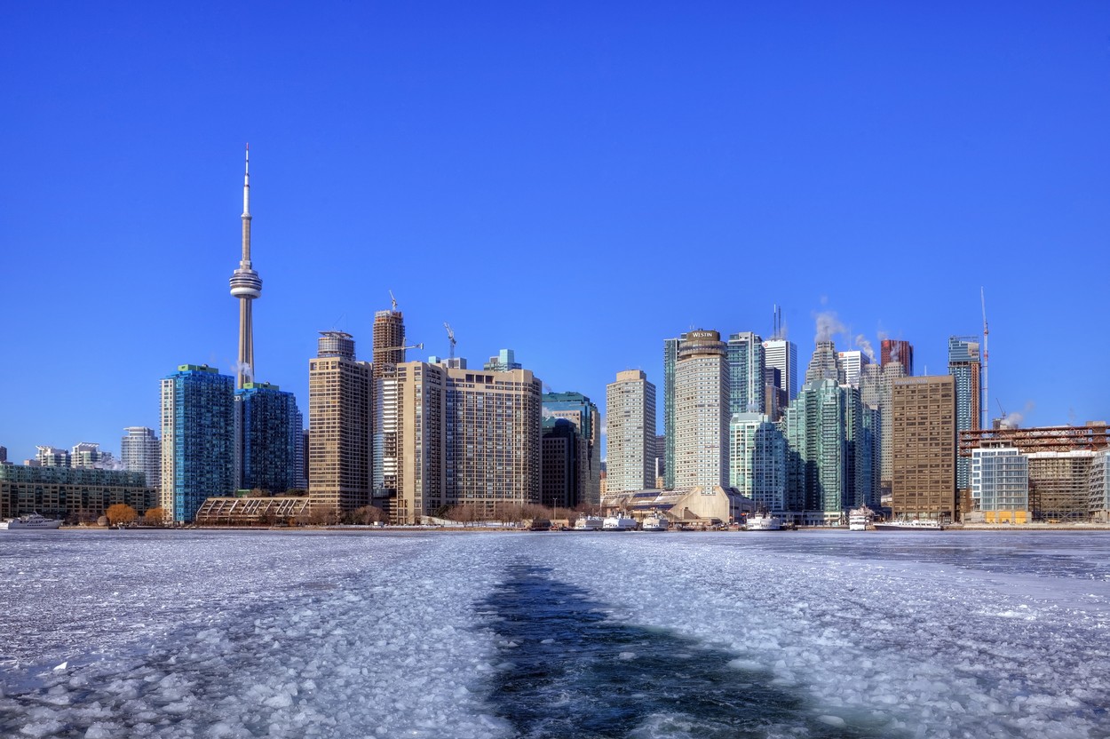 zima, kanada, toronto, ontario