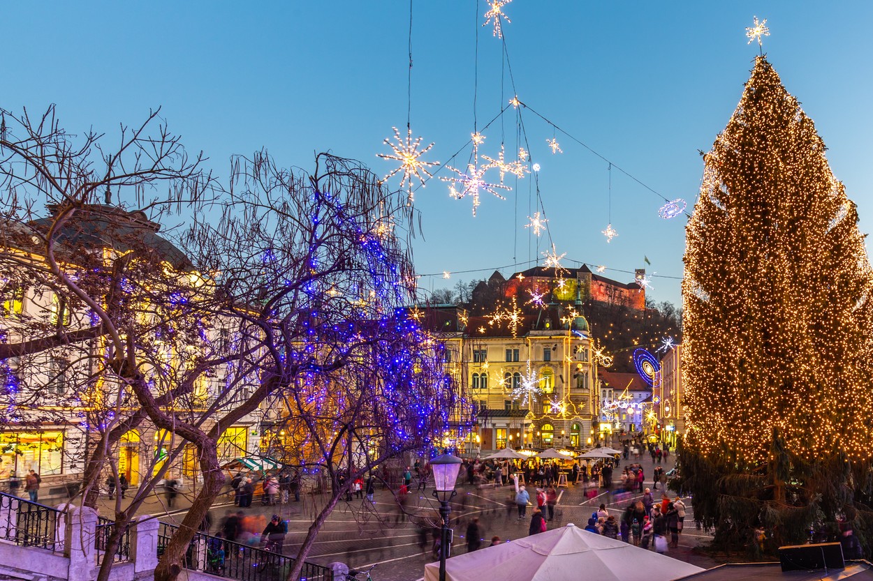 december, ljubljana, lučke, božič