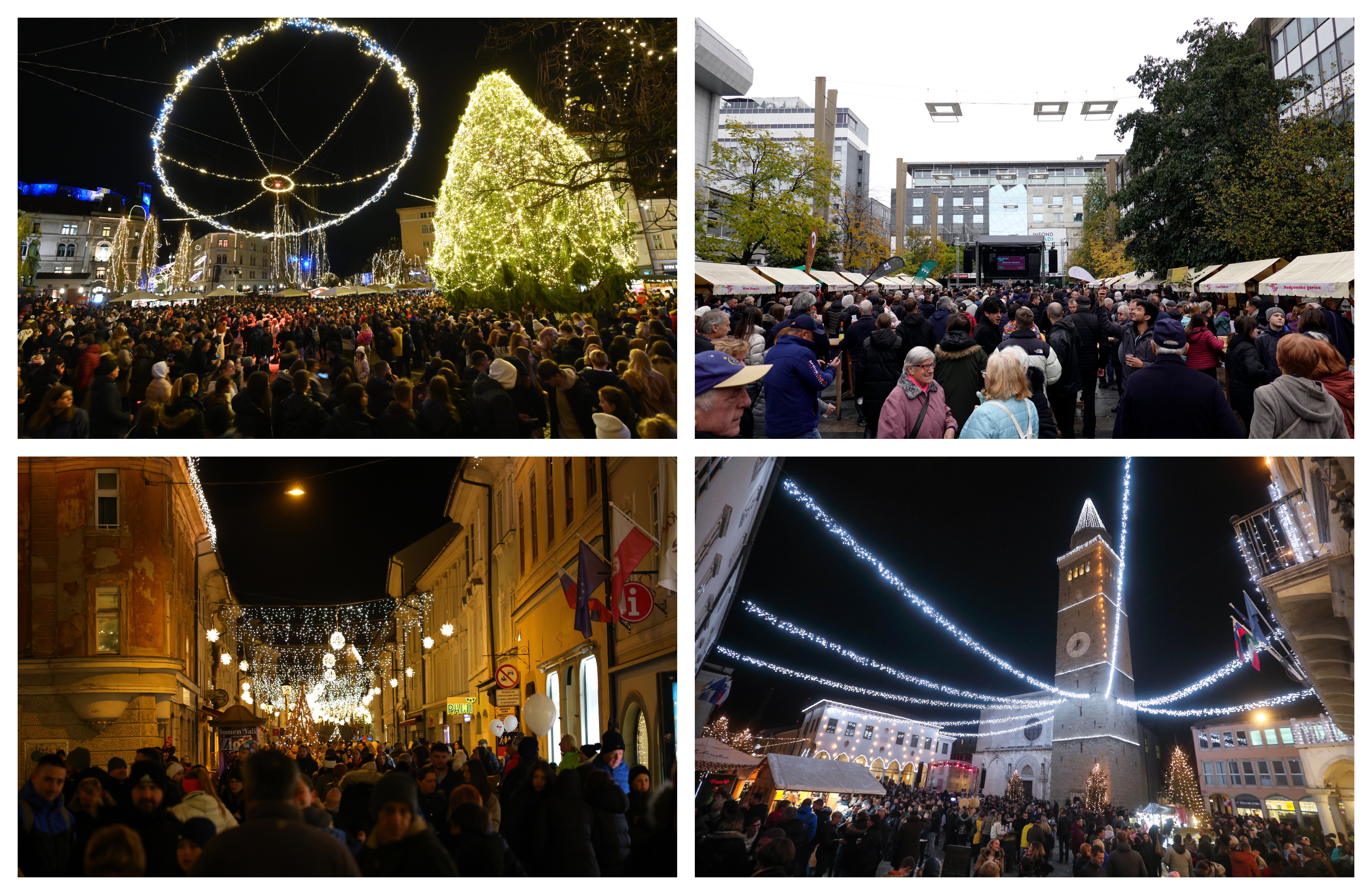 silvestrovo, Ljubljana, Maribor, Kranj, Koper