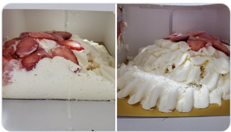 razpadle božične torte