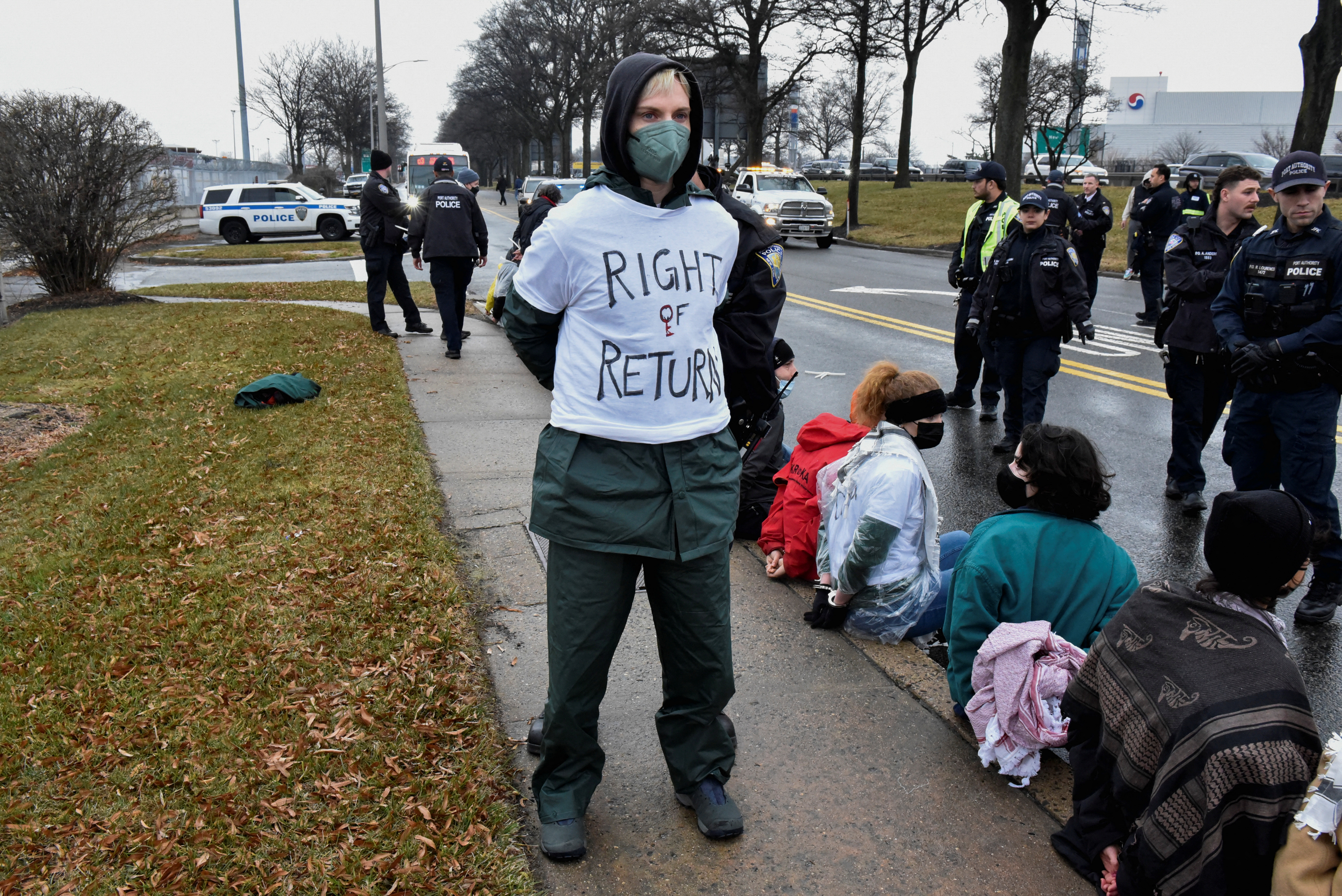 propalestinski protestniki blokirali letališča ZDA