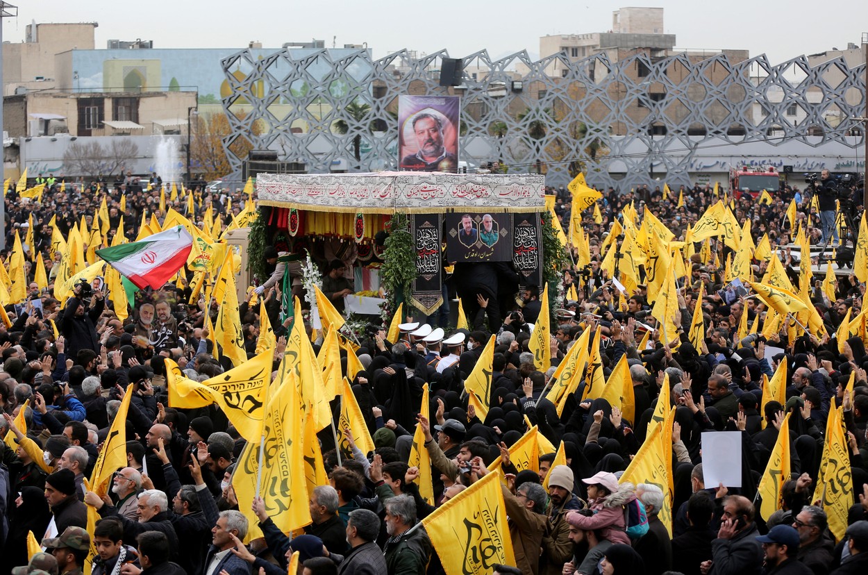 Pogreb v Siriji ubitega generala Musavija (Foto: PROFIMEDIA)