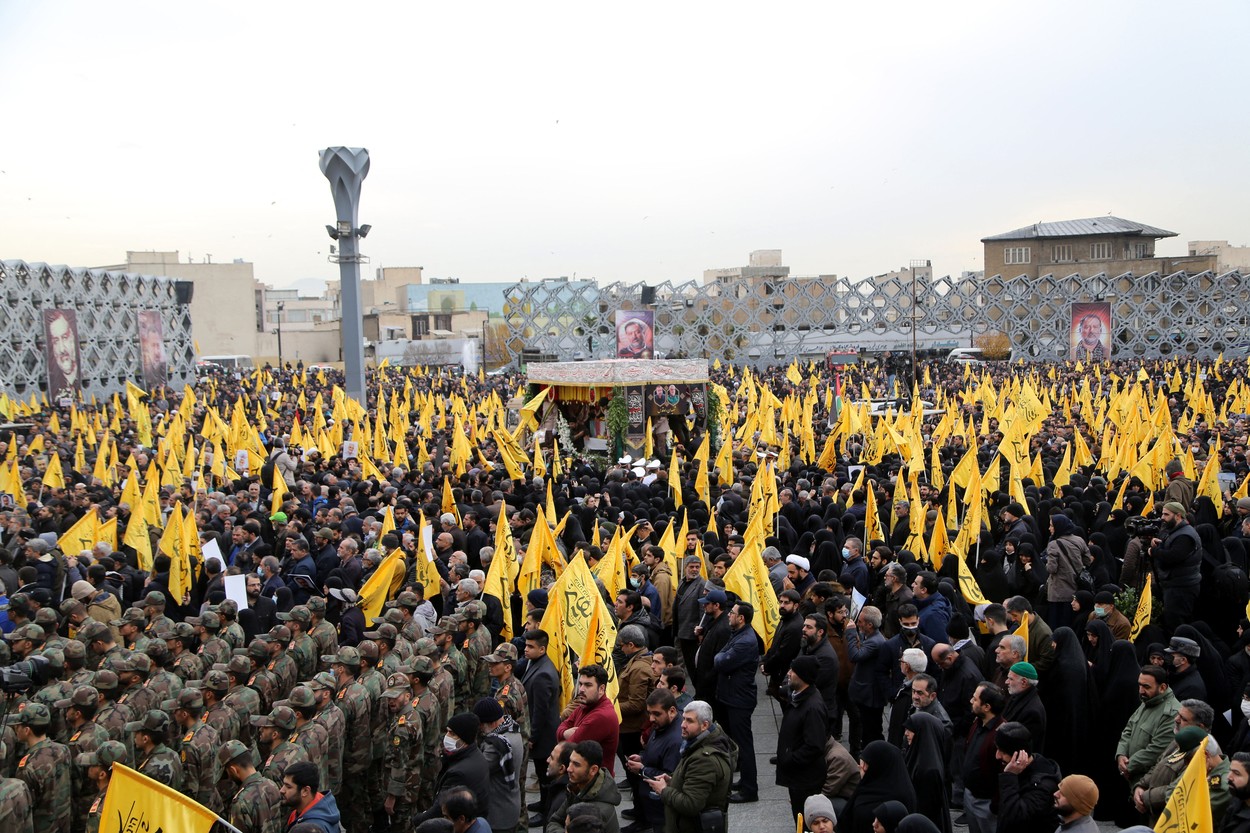 Pogreb v Siriji ubitega generala Musavija (Foto: PROFIMEDIA)
