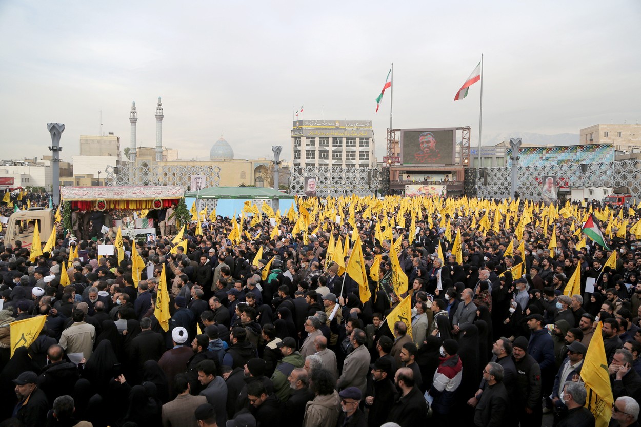 Pogreb v Siriji ubitega generala Musavija