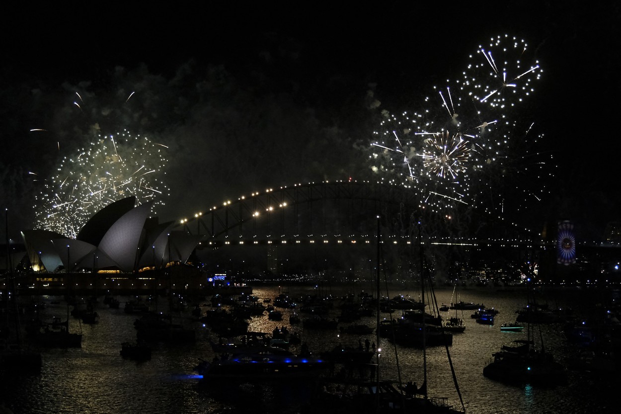 Sydney pozdravil novo leto z veličastnim ognjemetom (Foto: PROFIMEDIA)