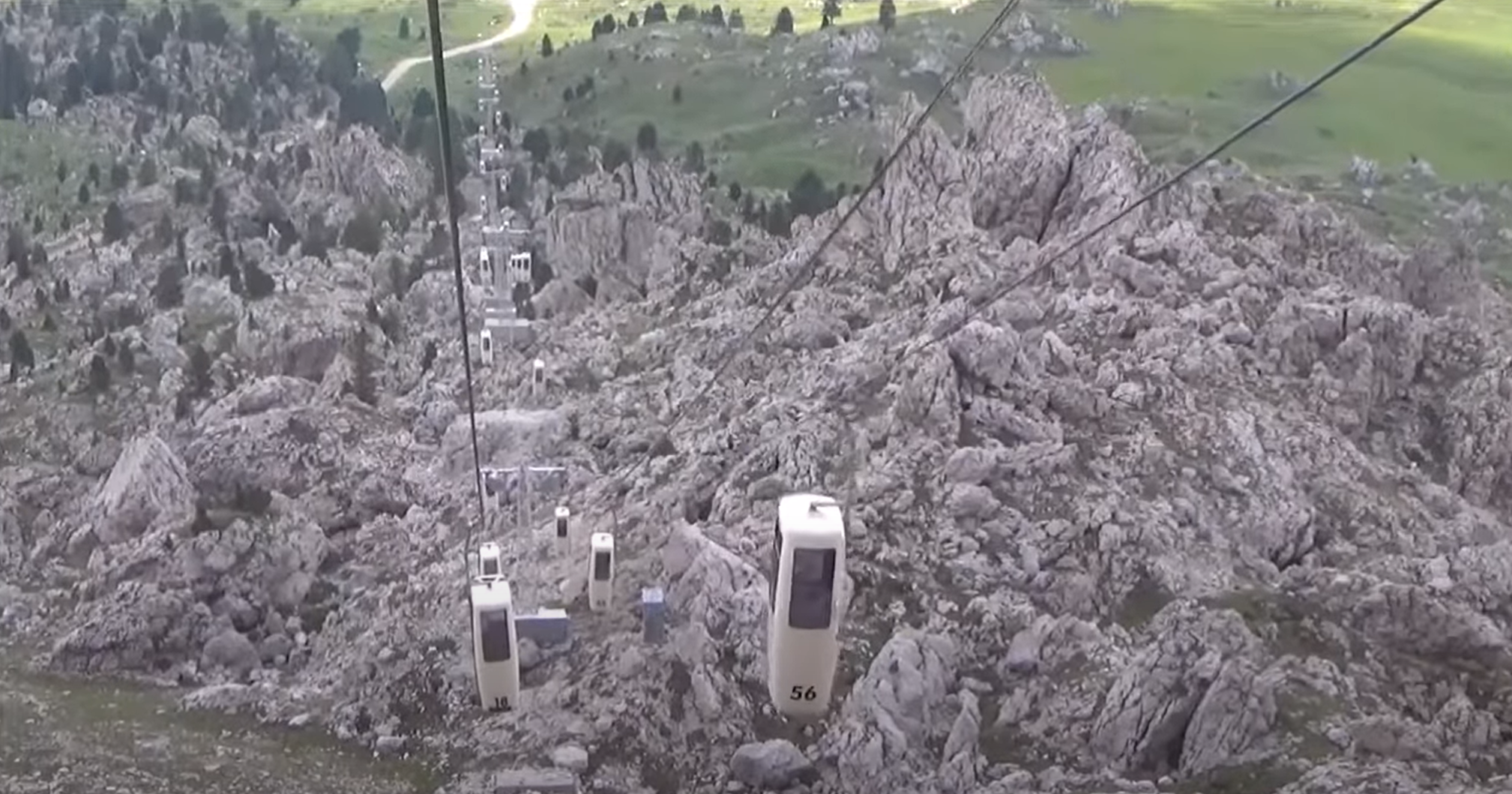 najbolj strašna žicnica, Dolomiti