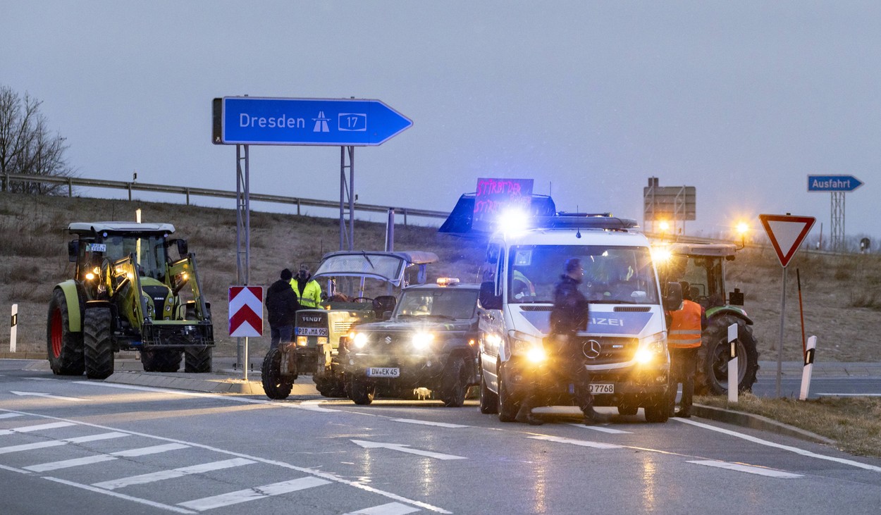 Protest kmetov v Nemčiji (Foto: PROFIMEDIA)