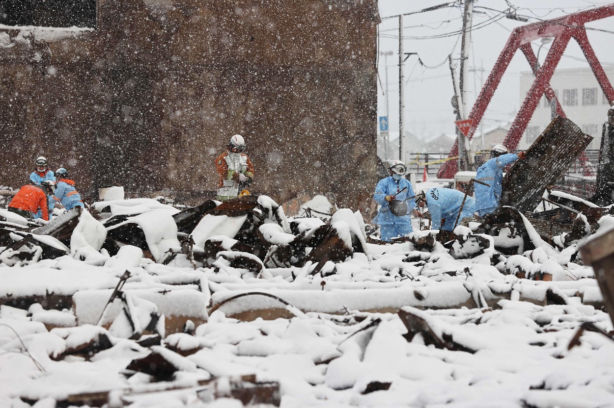 Mesto Shika v regiji Ishikawa. Fotografije, posnete 8. januarja. (Foto: PROFIMEDIA)