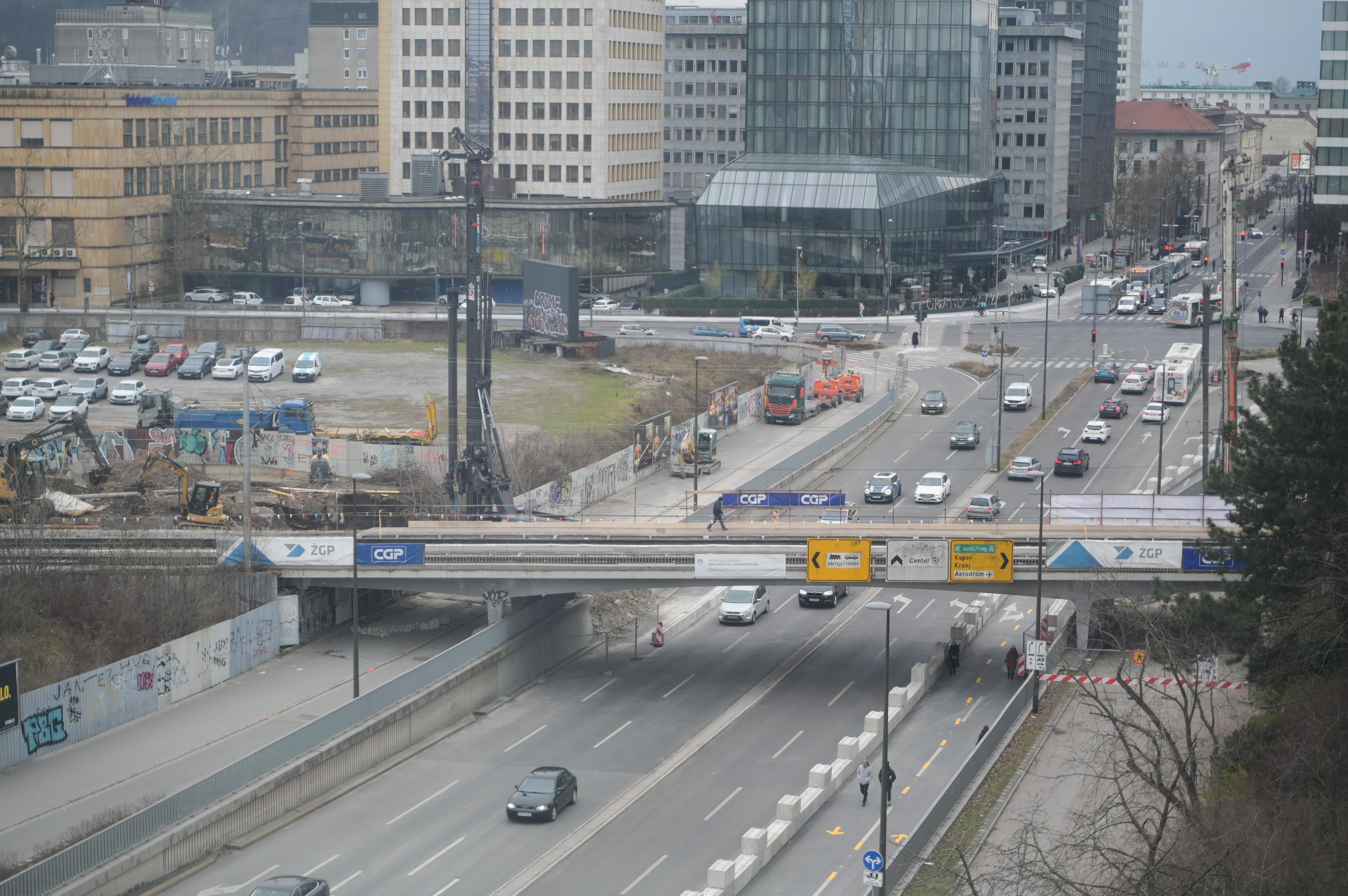 projekt emonika, dunajska cesta, železniška