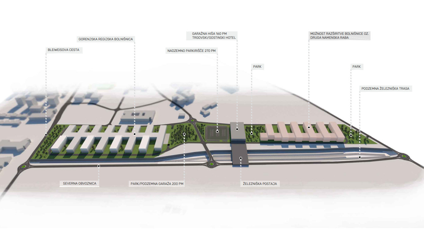 načrti, regijska bolnišnica Kranj