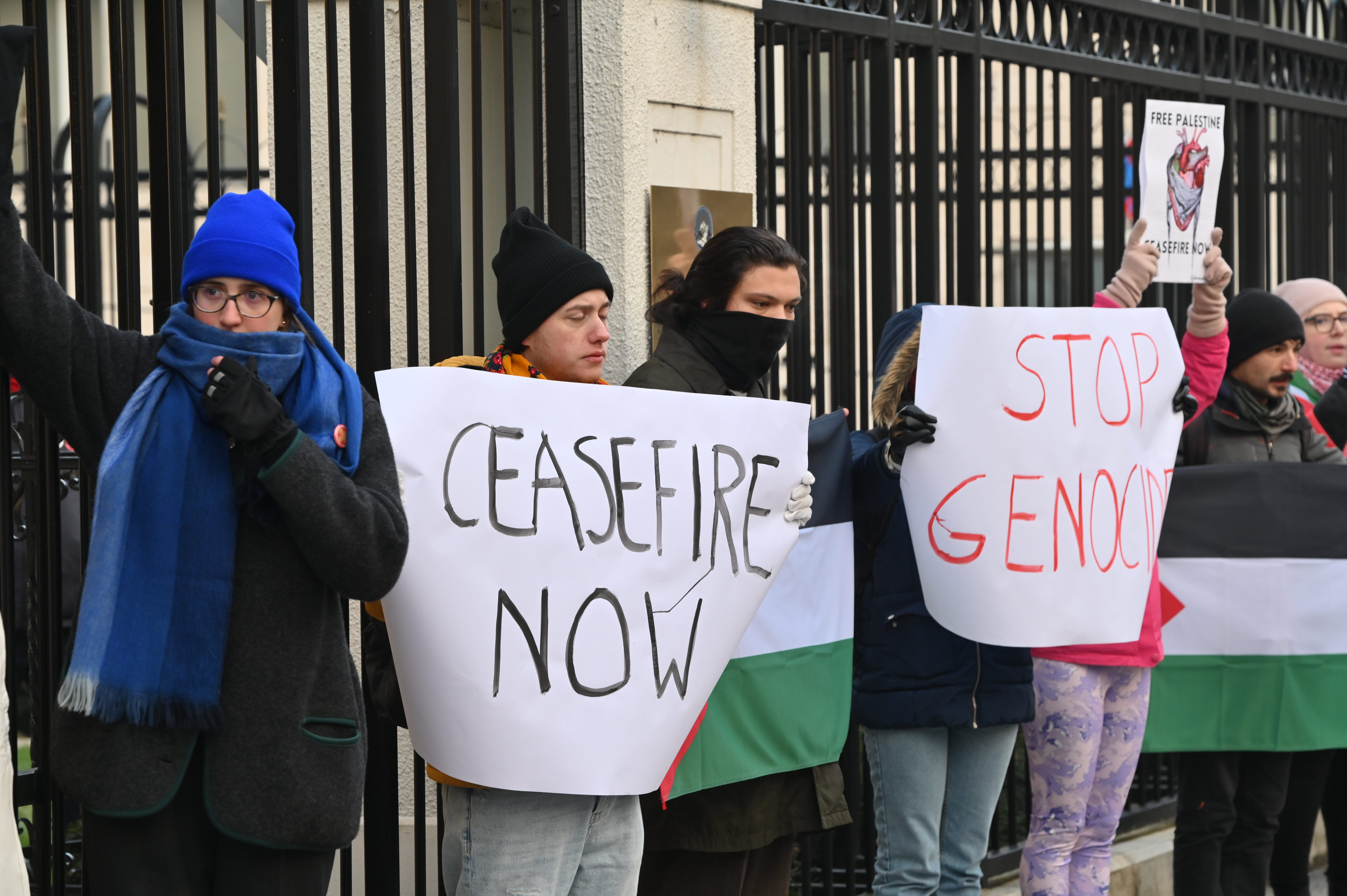 protest, veleposlaništvo ZDA, izrael, gaza, vojna