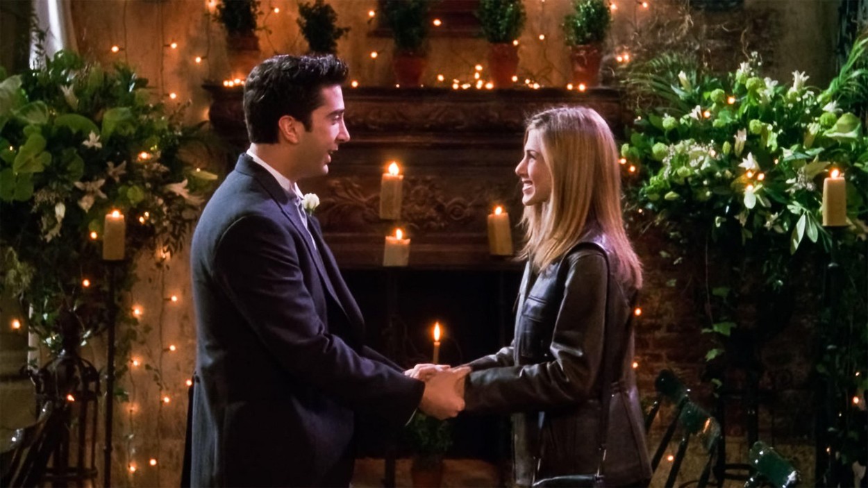 David Scwimmer, Jennifer Aniston 
v finalni epizodi (Foto: PROFIMEDIA)