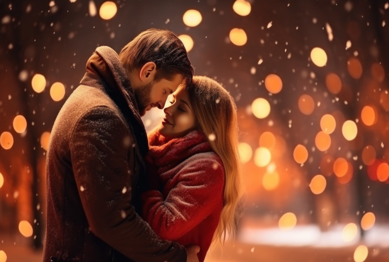 moški, ženska, fant, dekle, ljubezen, jesen