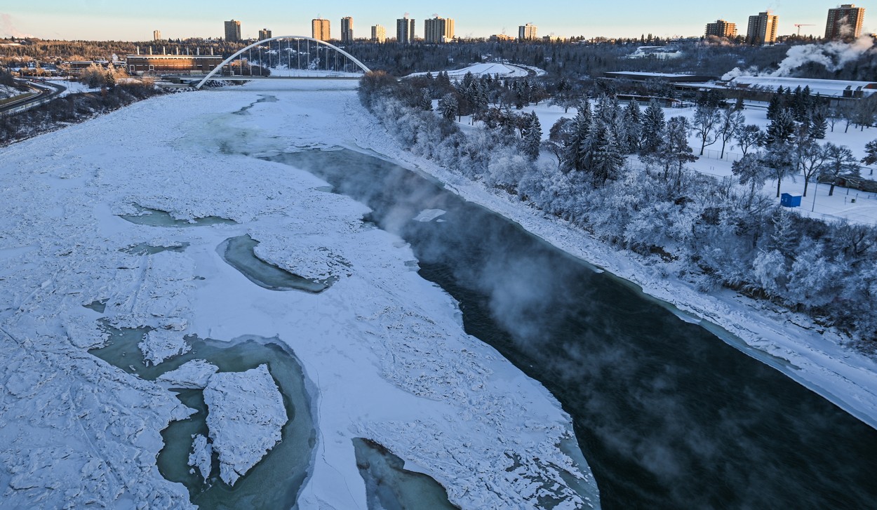 edmonton, kanada, arktični mraz