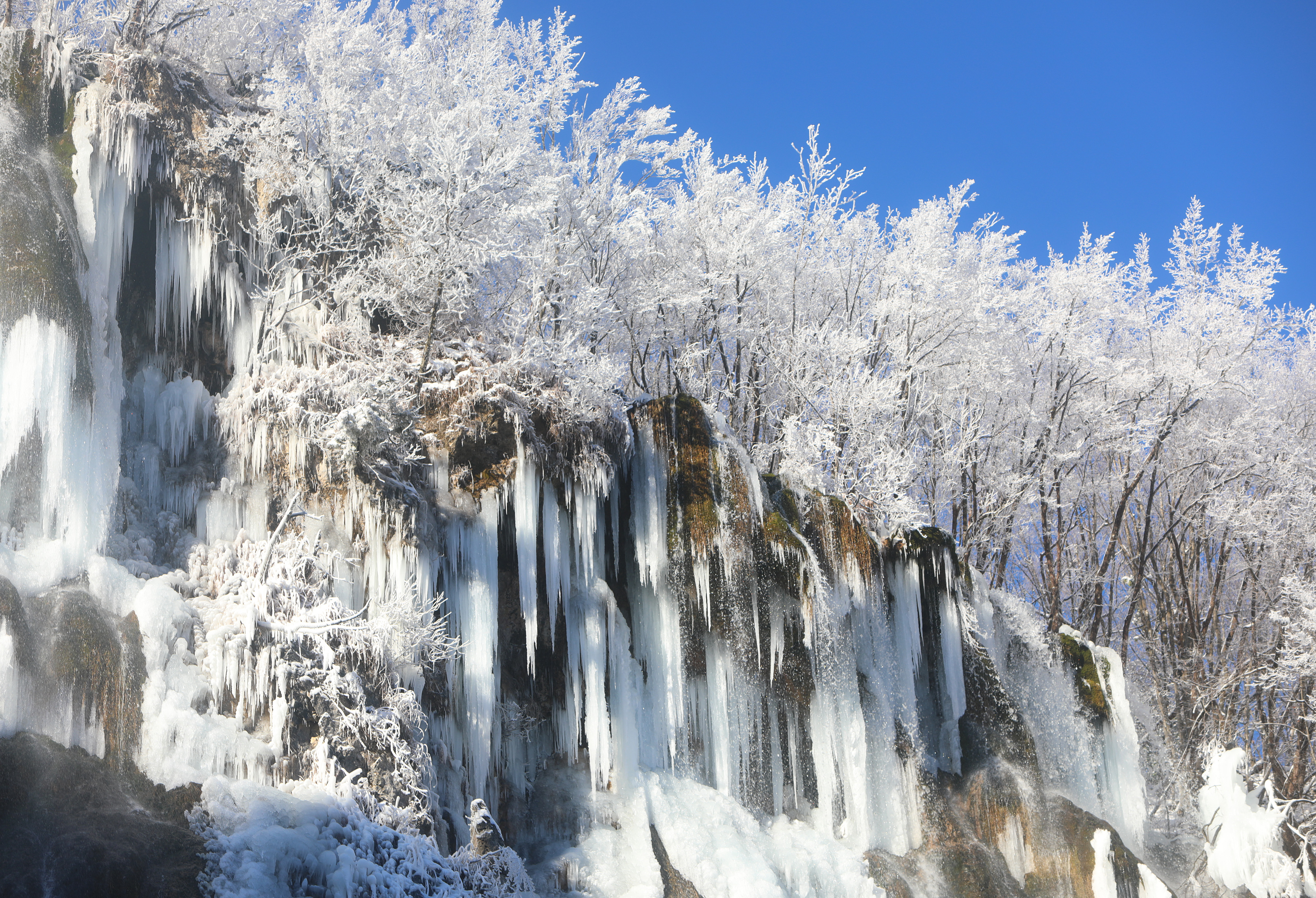 Zaledenele Plitvice, plitviška jezera, zima