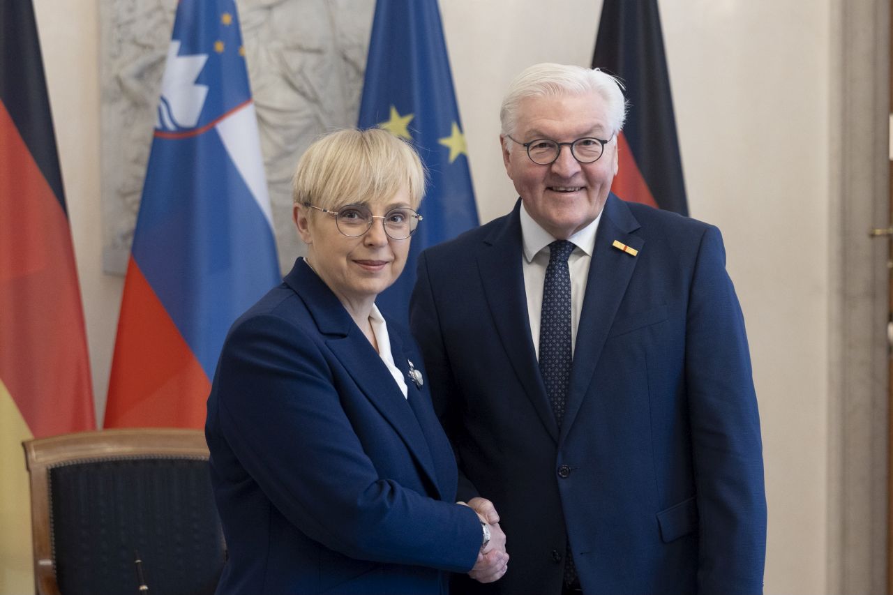 Nataša Pirc Musar in Frank-Walter Steinmeier