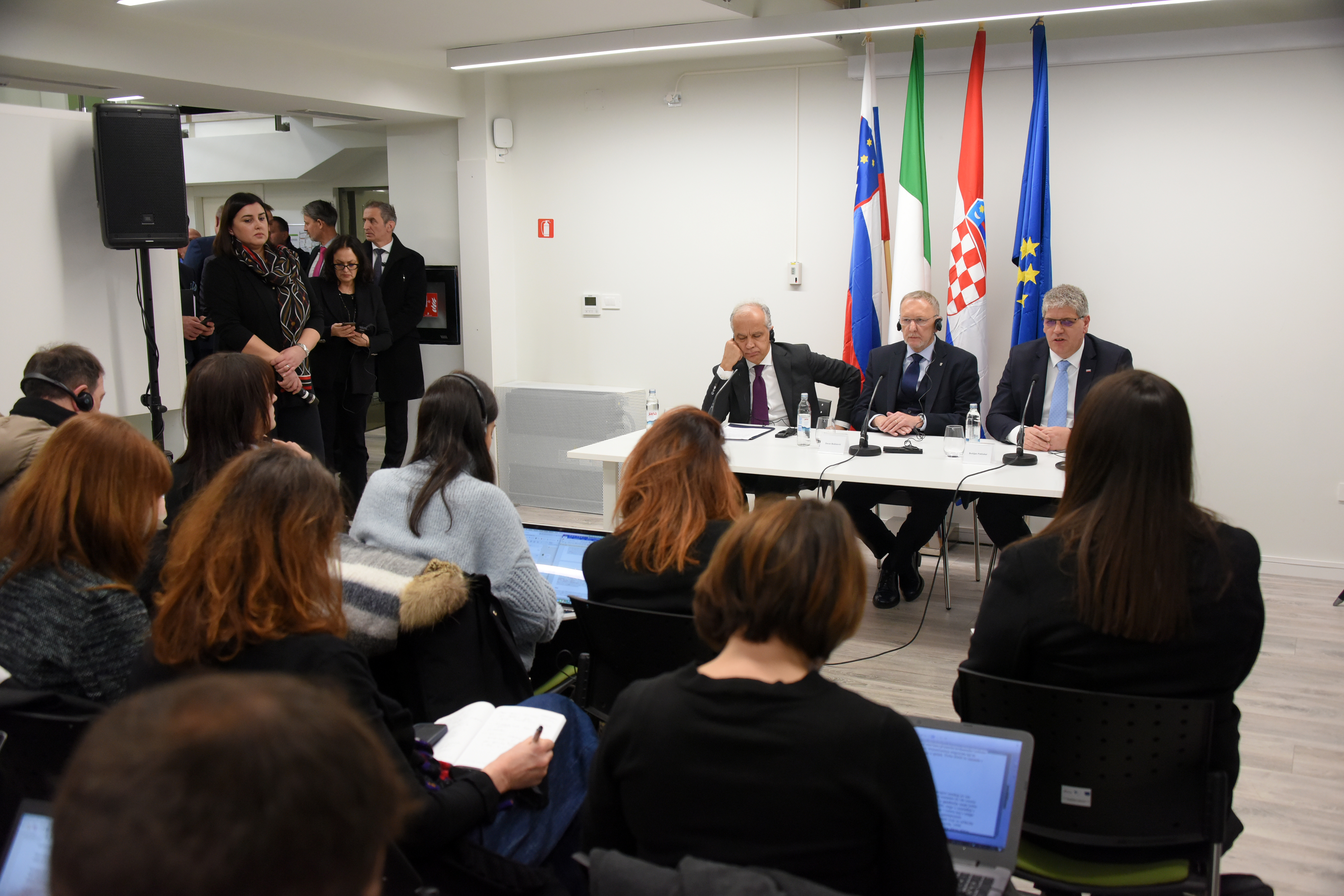 srečanje ministrov, Davor Božinović, Matteo Piantedosi in Boštjan Poklukar.