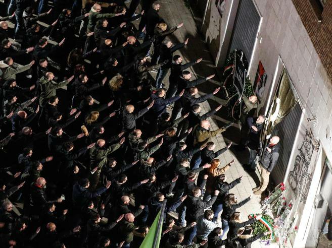 neofašisti, shod, italija