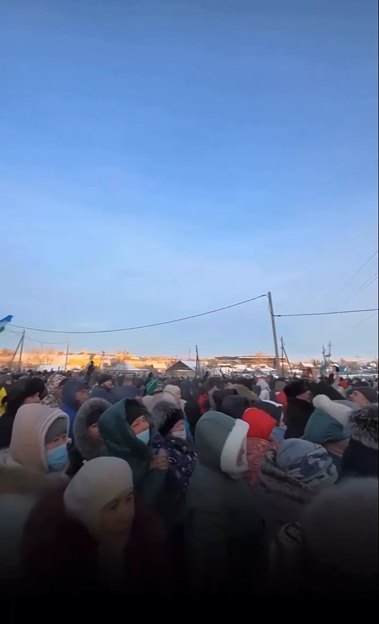 Protest pred sodiščem v Baškortostanu. (Foto: PROFIMEDIA)