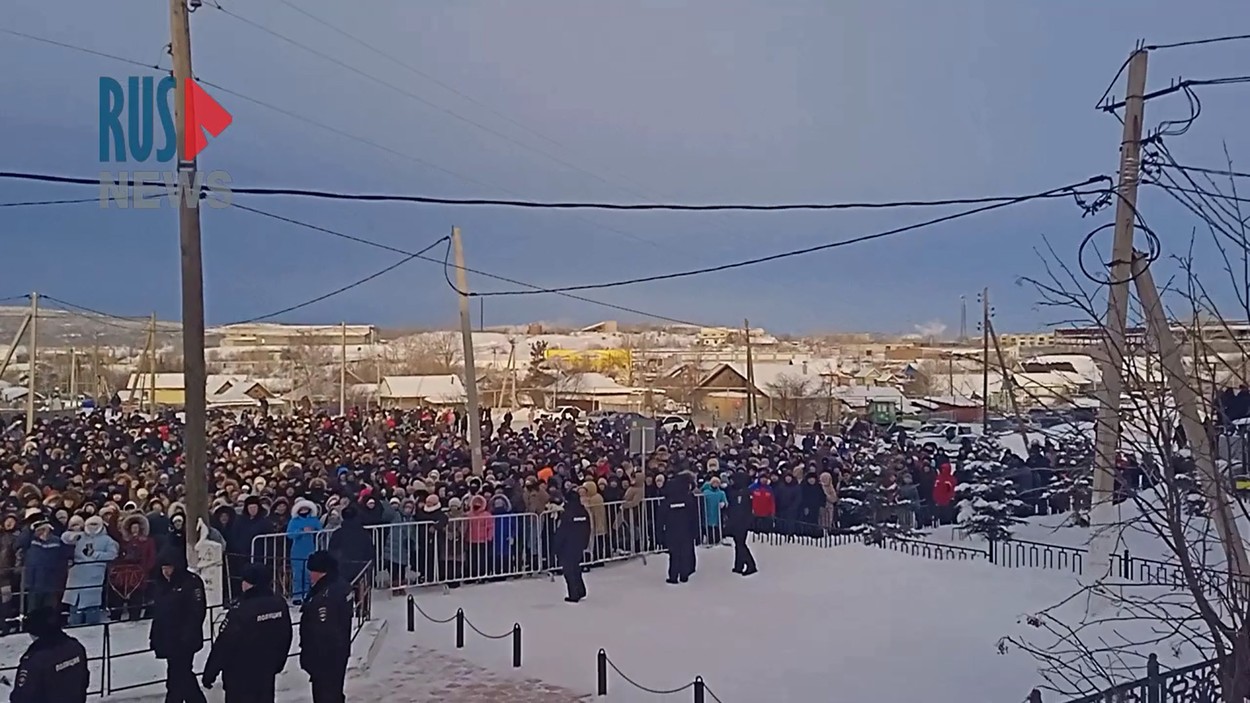 Protest pred sodiščem v Baškortostanu. (Foto: PROFIMEDIA)
