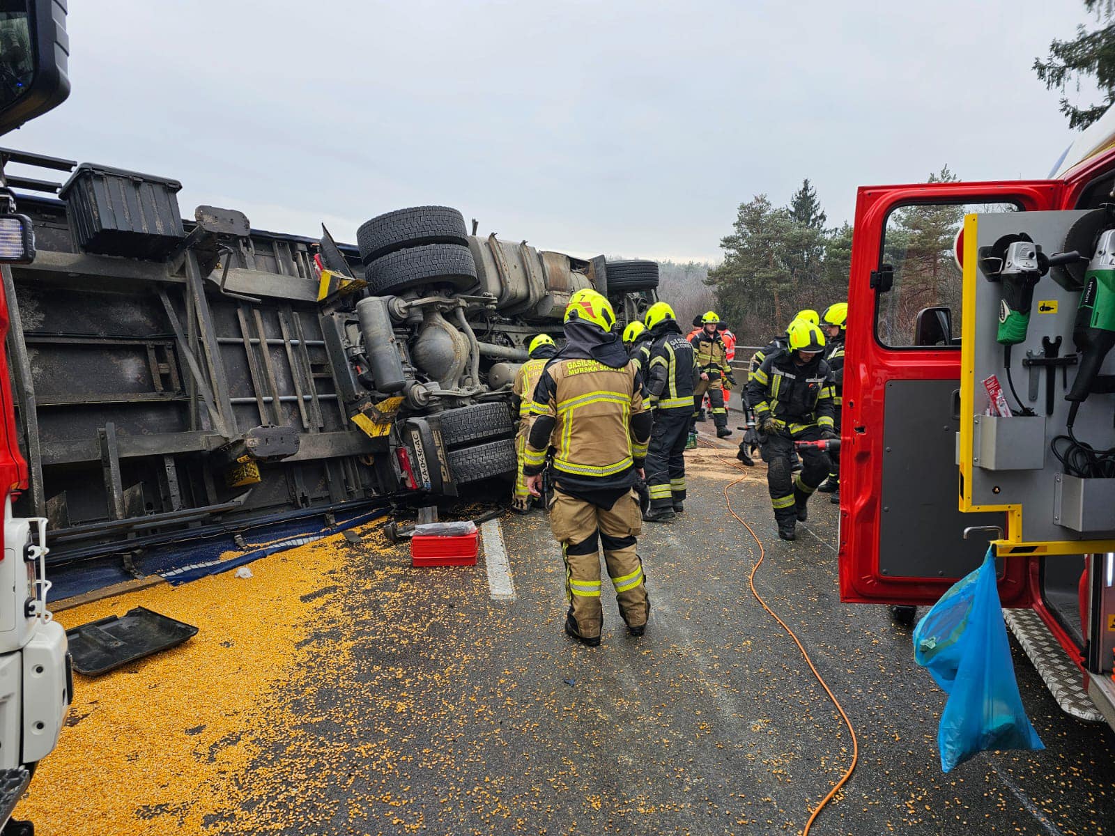 pomurska avtocesta, tovornjak
