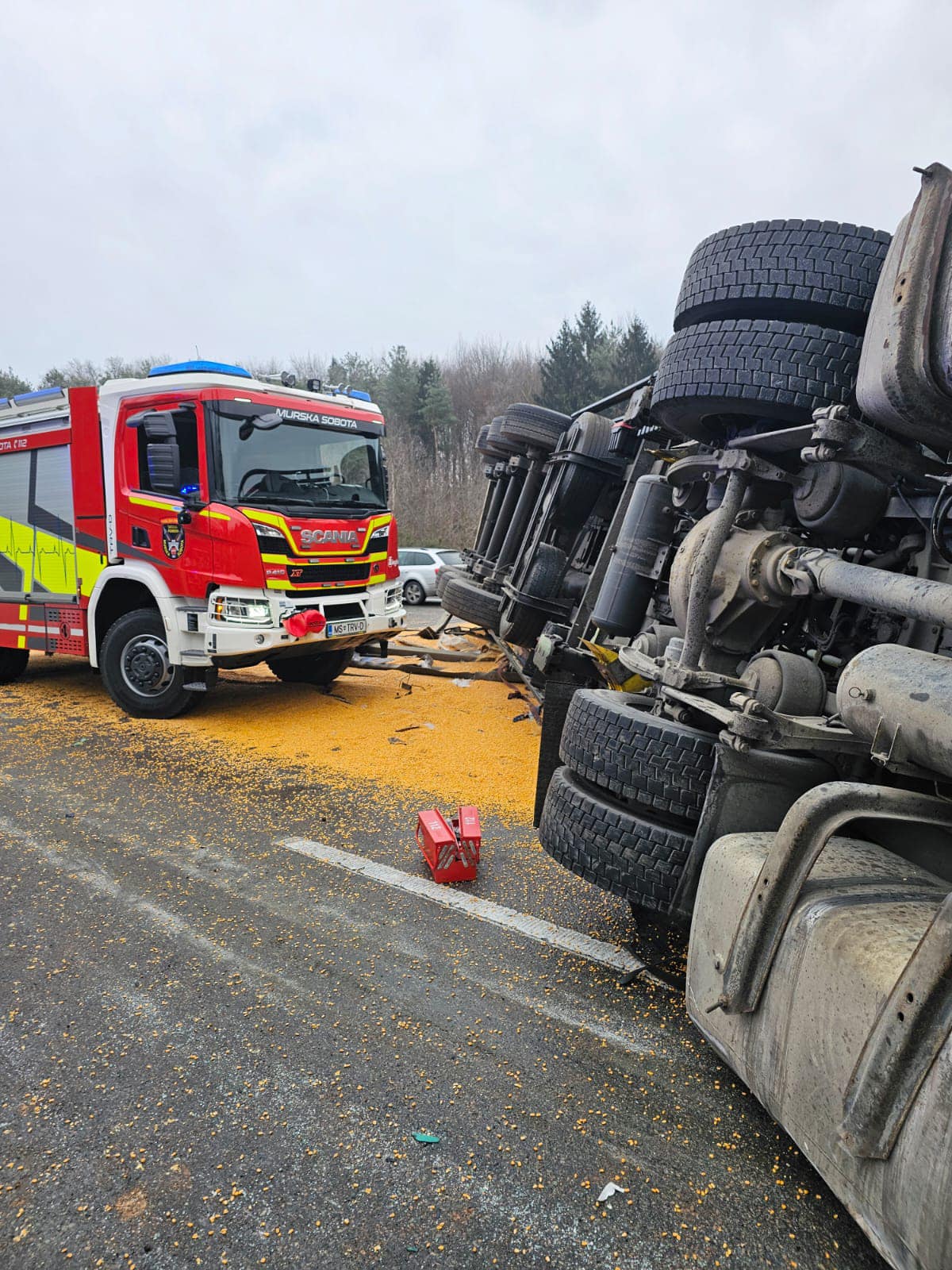 pomurska avtocesta, tovornjak
