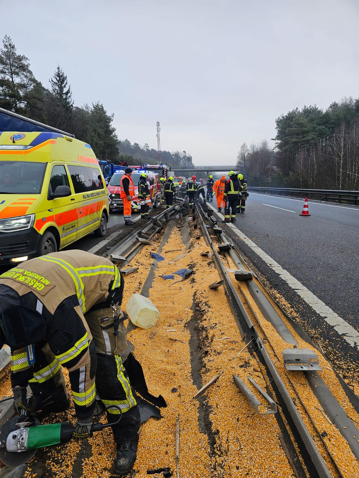 pomurska avtocesta, tovornjak