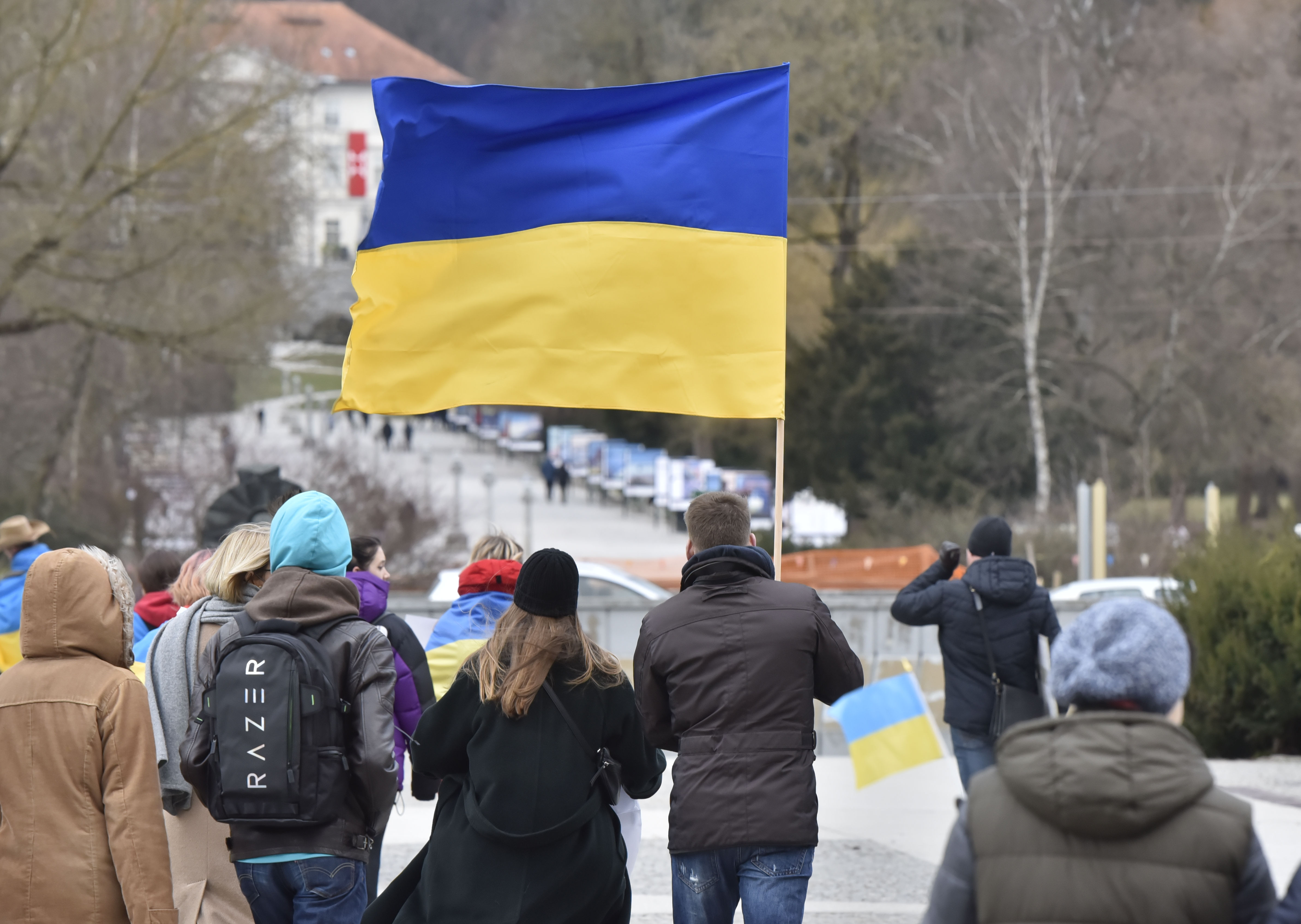 Ukrajinci protest Ljubljana