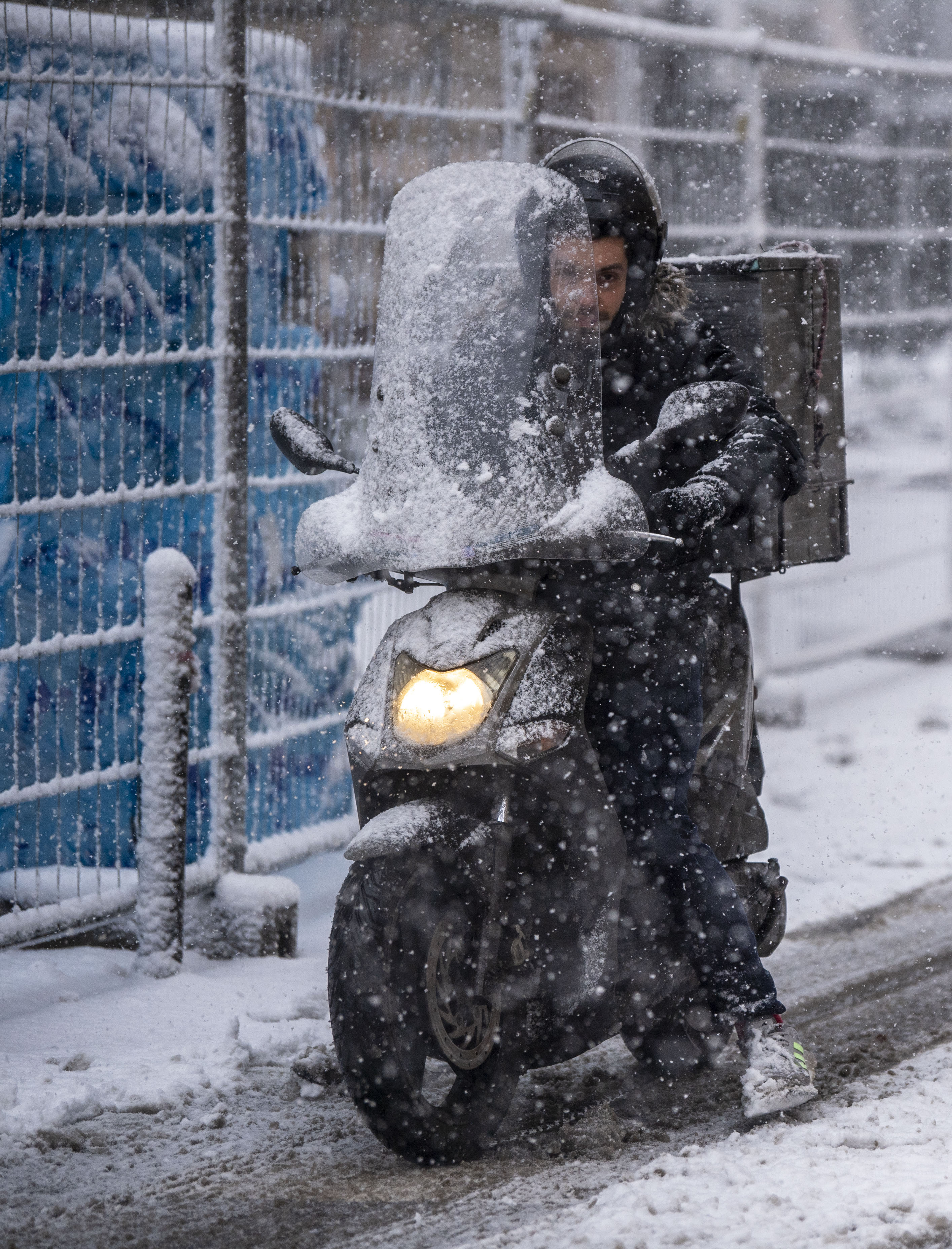 sneg, motorist, Zagreb, Hrvaška