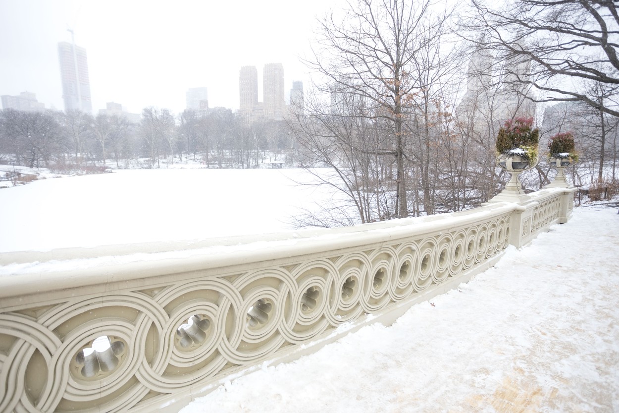 New York, sneg, zima, ZDA