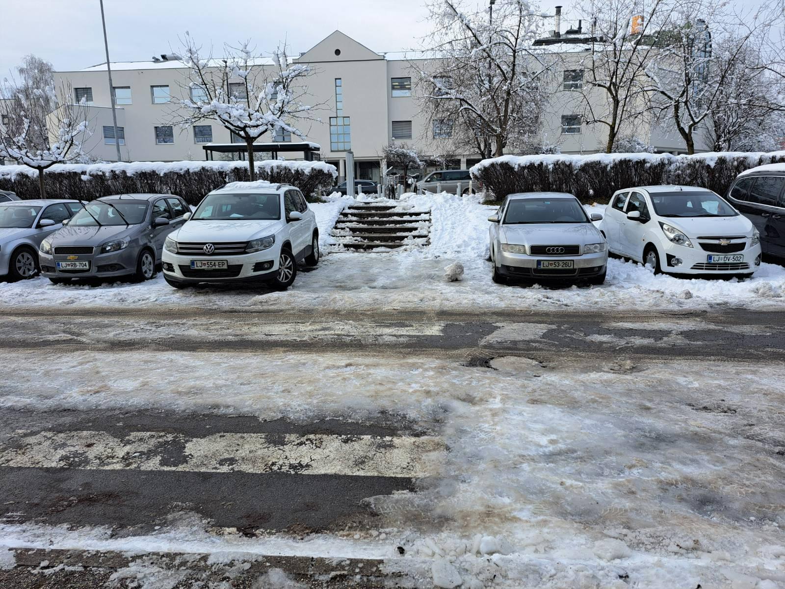 pločniki, ljubljana, zima, led