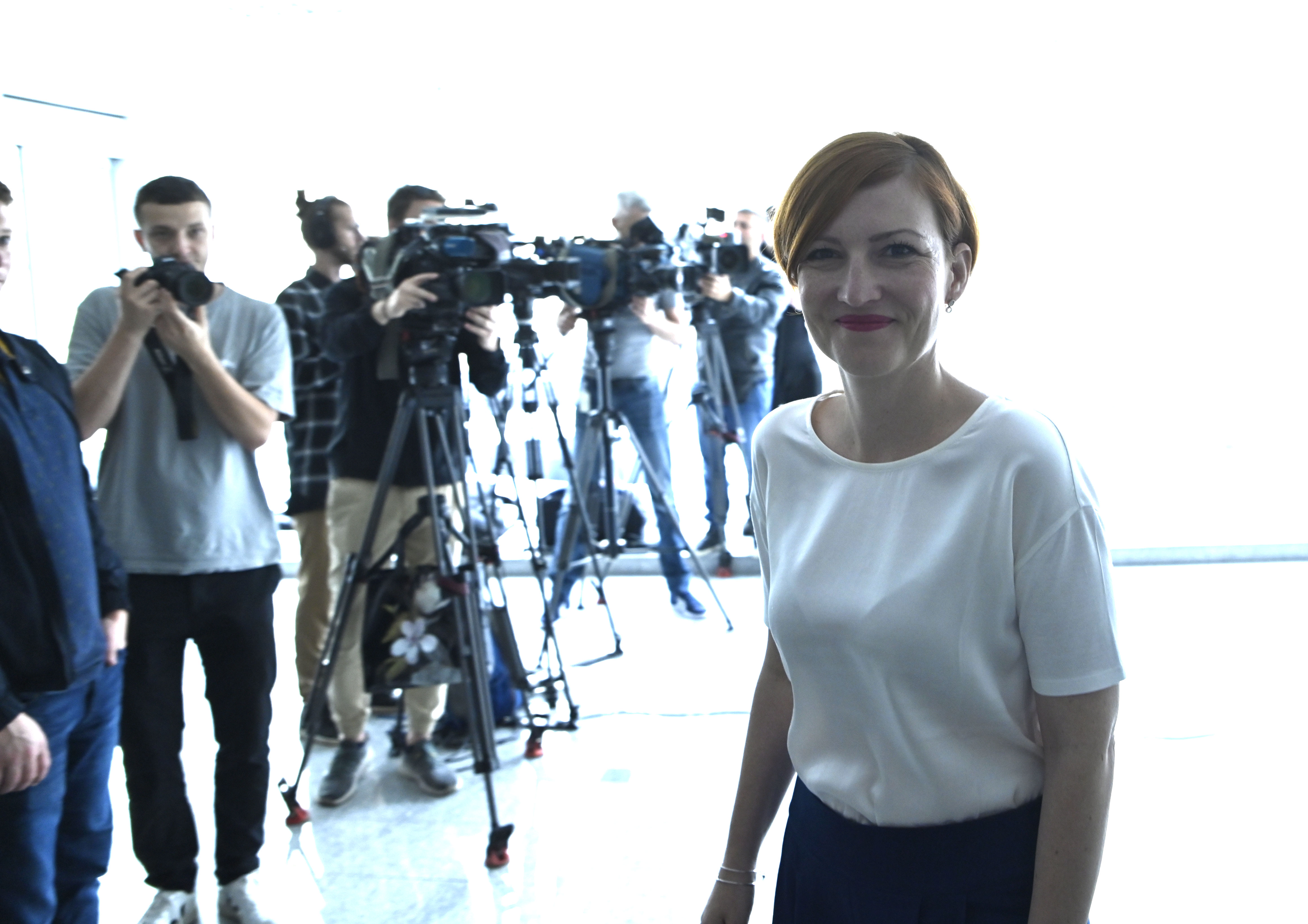 Asta Vrečko izjava za medije Razstava Popotovanja