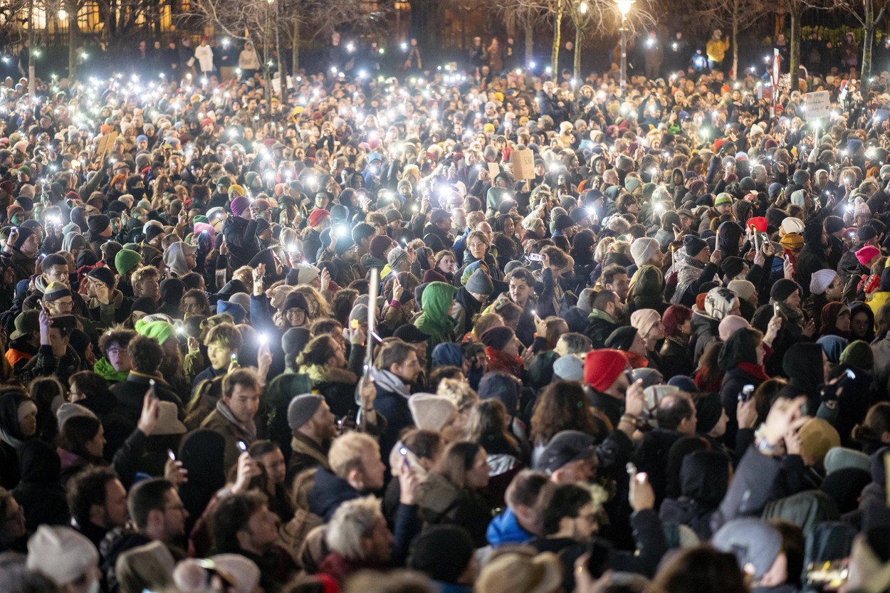 protest, avstrija, dunaj, skrajna desnica