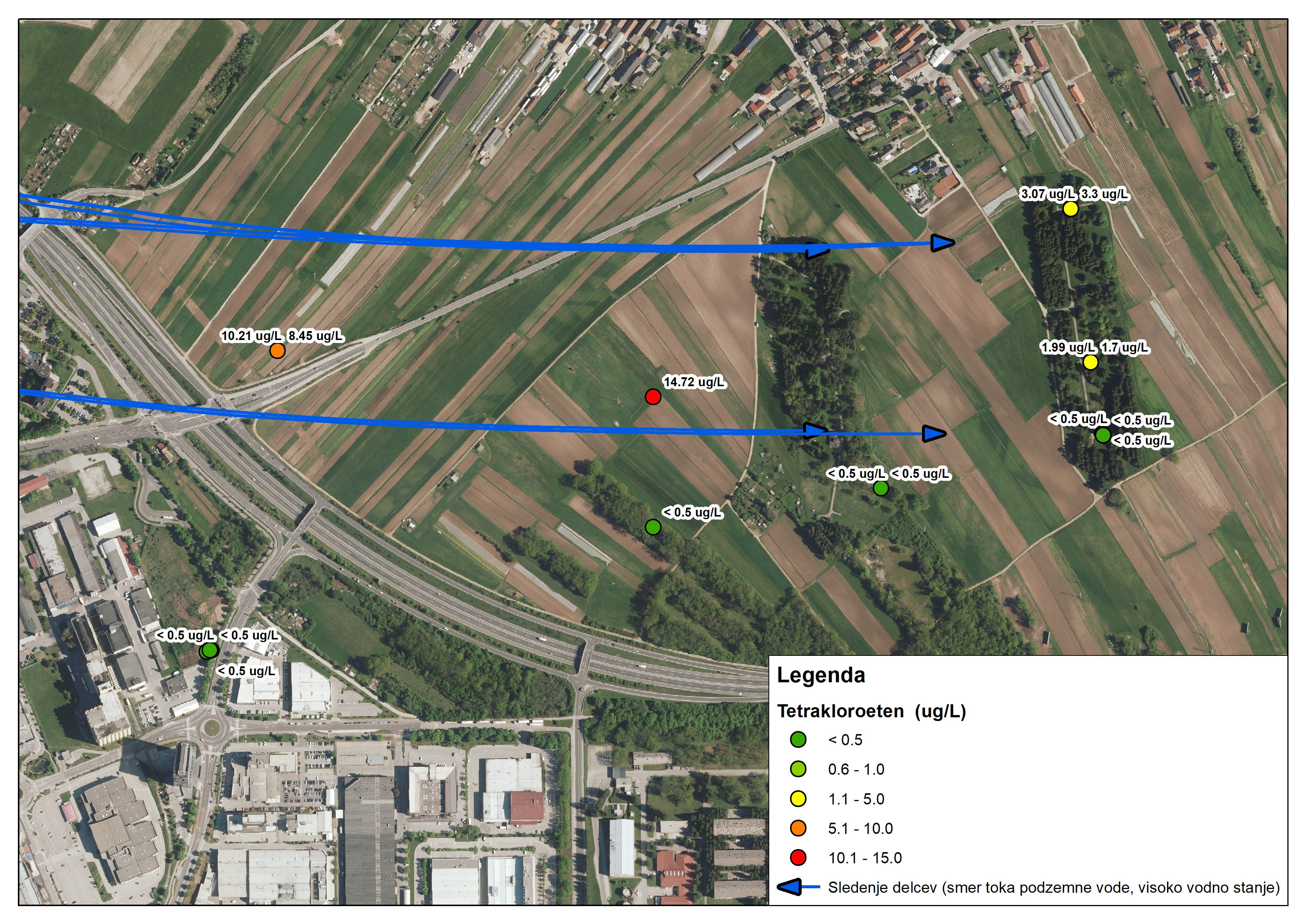 onesnaženje s Tetrakloroetenom