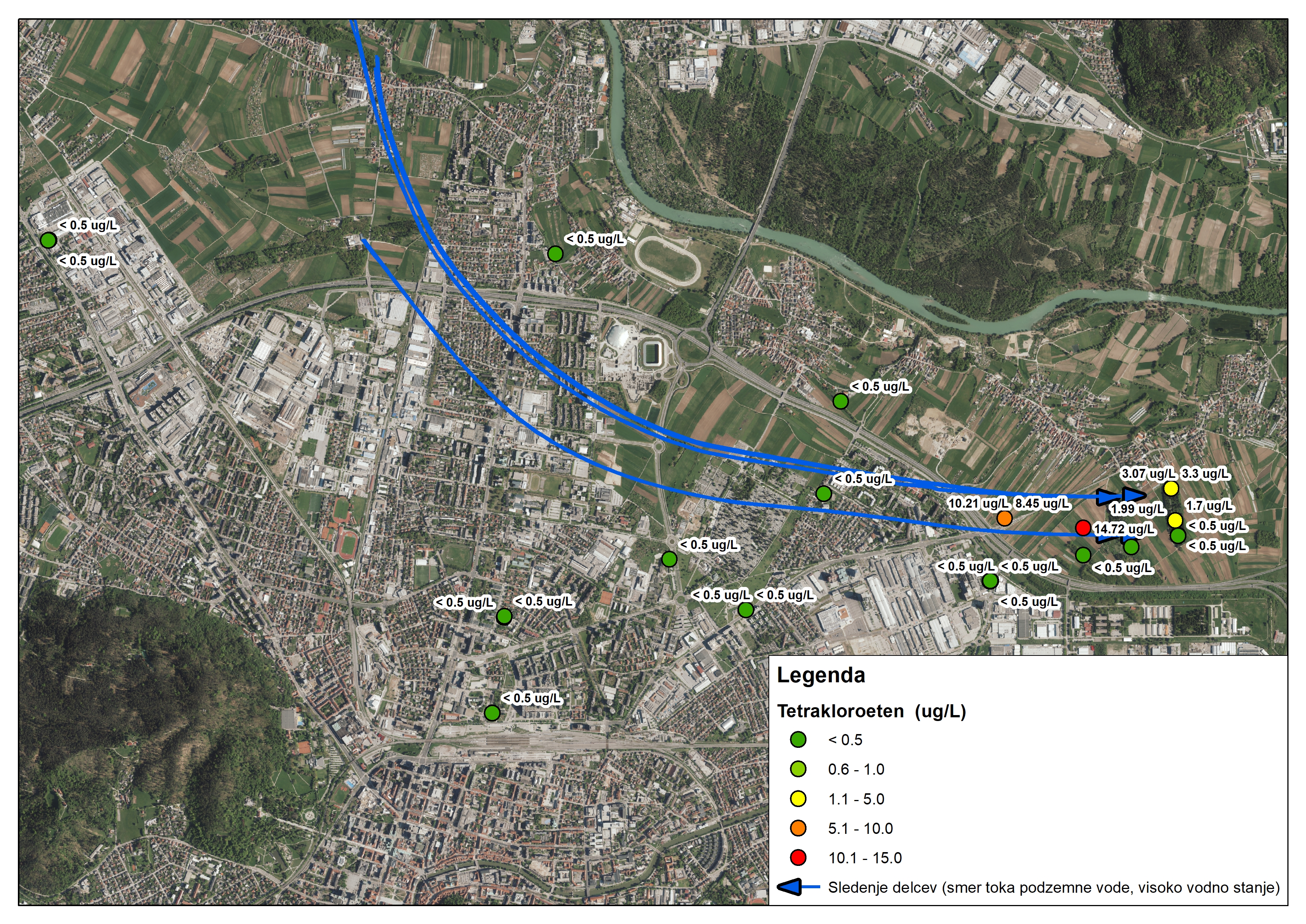 onesnaženje s Tetrakloroetenom